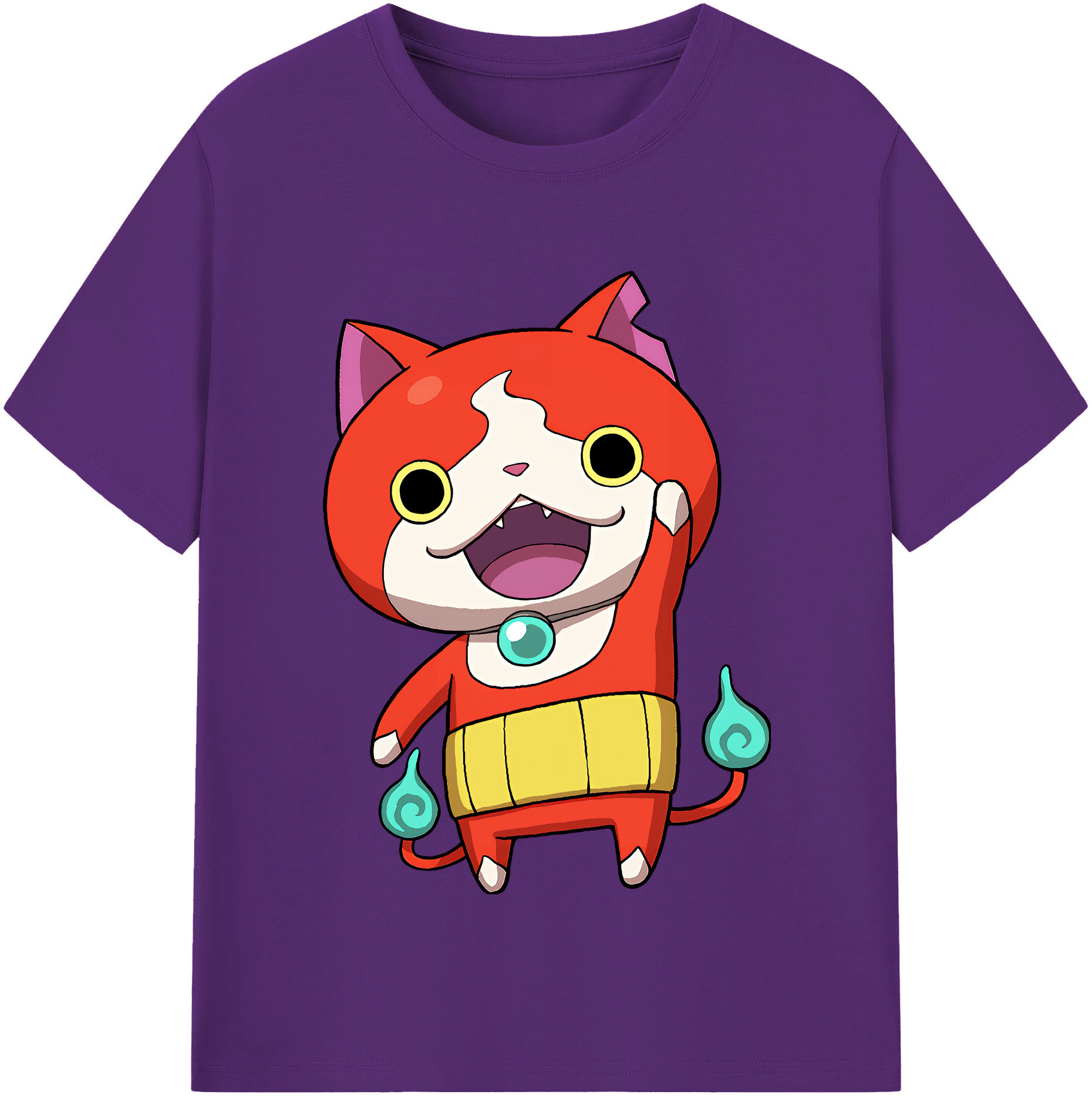 （画像用） 妖怪ウォッチ Yo-kai Watch 綿100％半袖Tシャツ（フロントプリント）