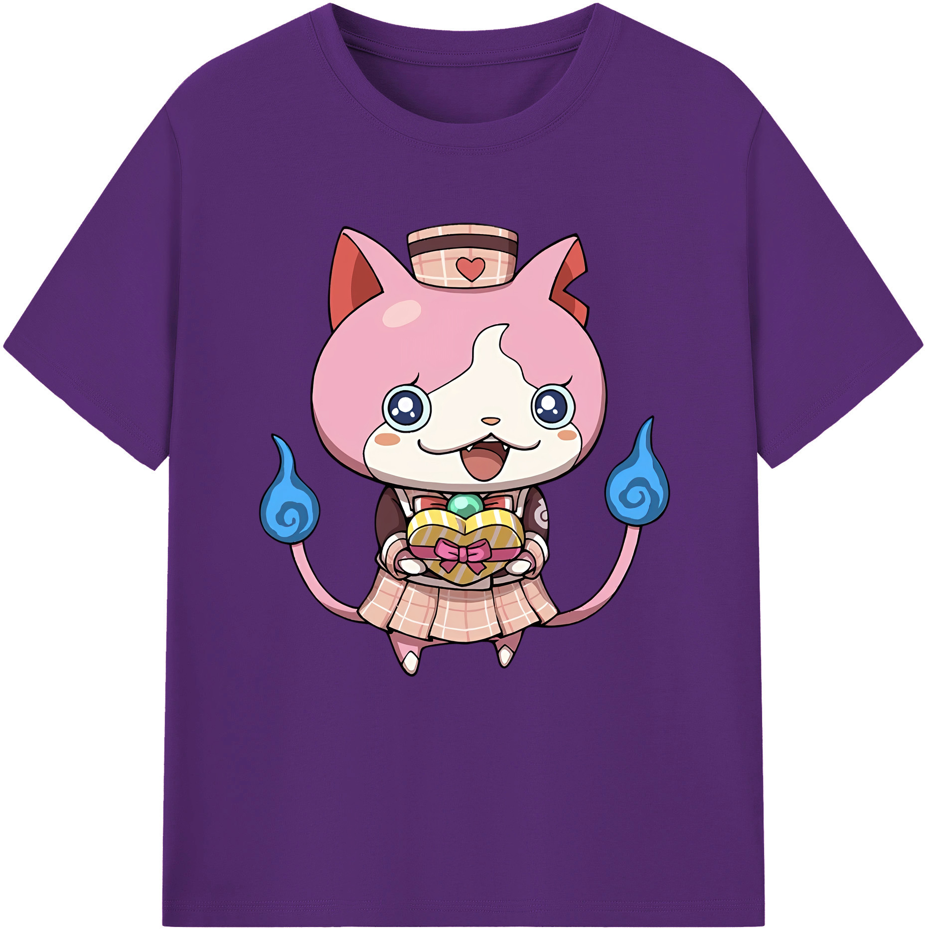 （画像用） 妖怪ウォッチ Yo-kai Watch 綿100％半袖Tシャツ（フロントプリント）