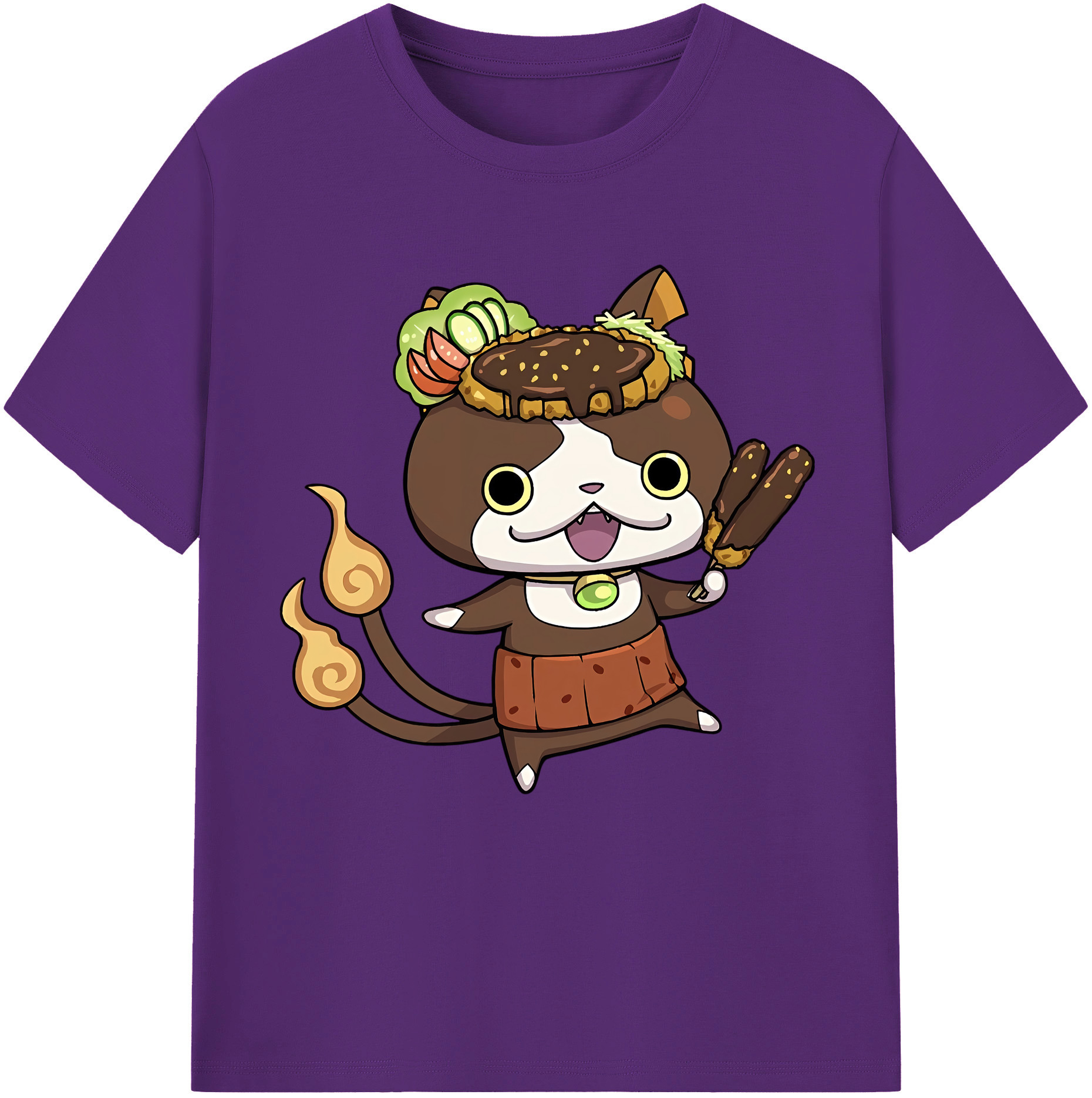 （画像用） 妖怪ウォッチ Yo-kai Watch 綿100％半袖Tシャツ（フロントプリント）