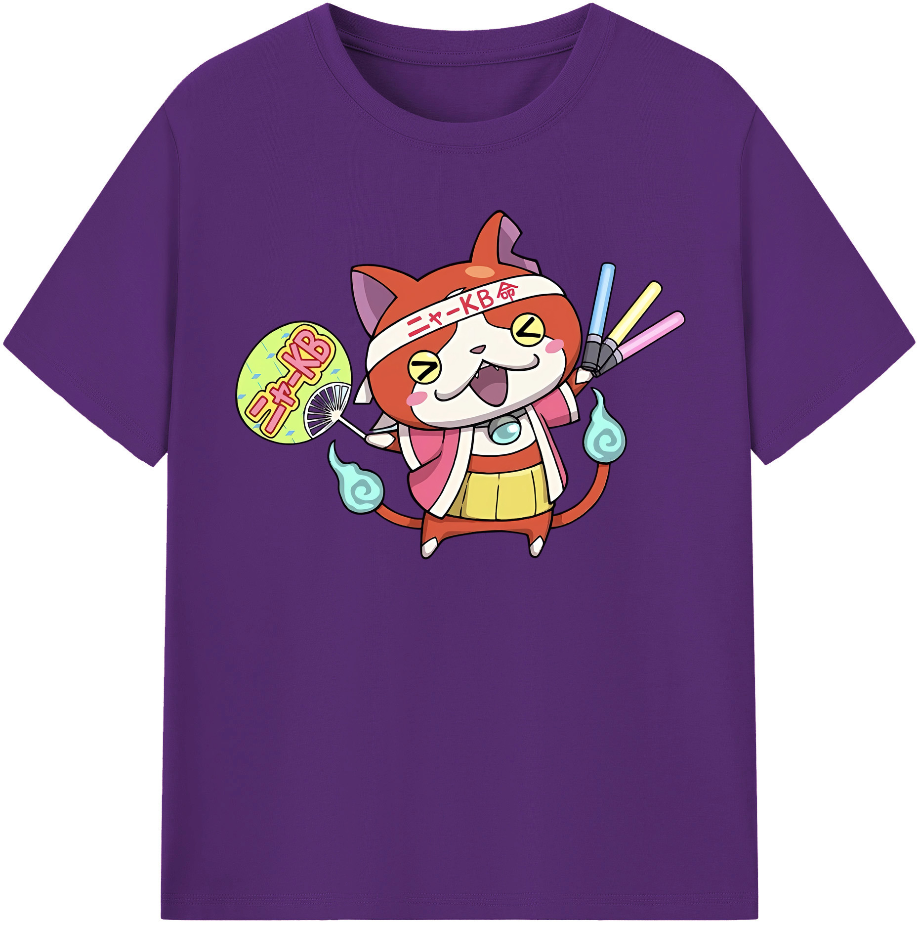（画像用） 妖怪ウォッチ Yo-kai Watch 綿100％半袖Tシャツ（フロントプリント）
