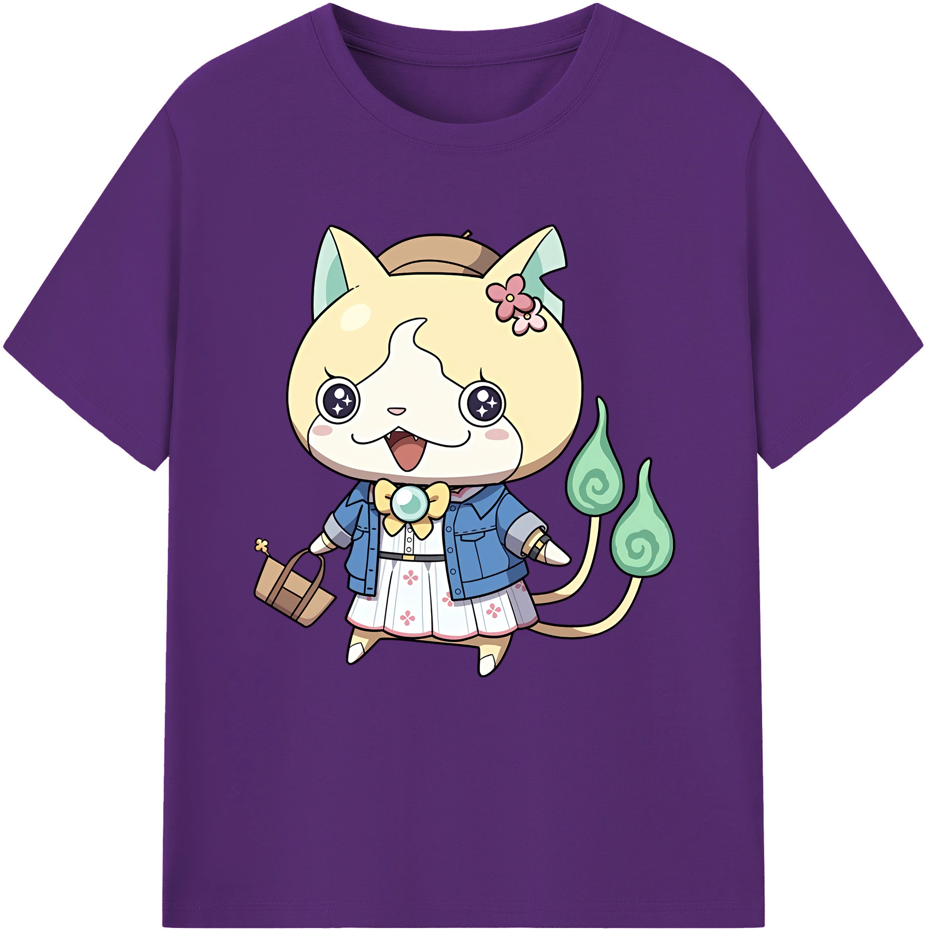 （画像用） 妖怪ウォッチ Yo-kai Watch 綿100％半袖Tシャツ（フロントプリント）