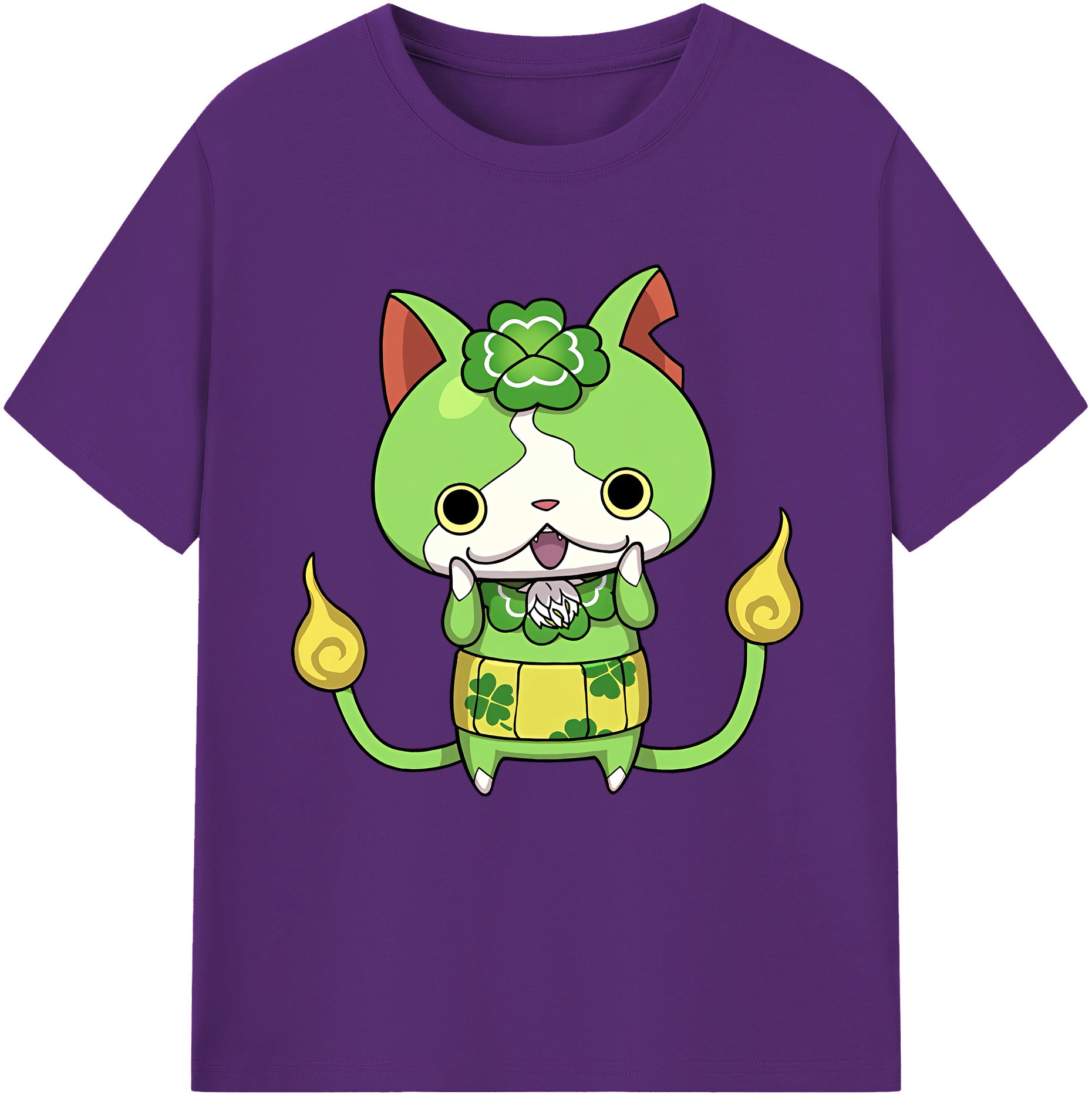 （画像用） 妖怪ウォッチ Yo-kai Watch 綿100％半袖Tシャツ（フロントプリント）