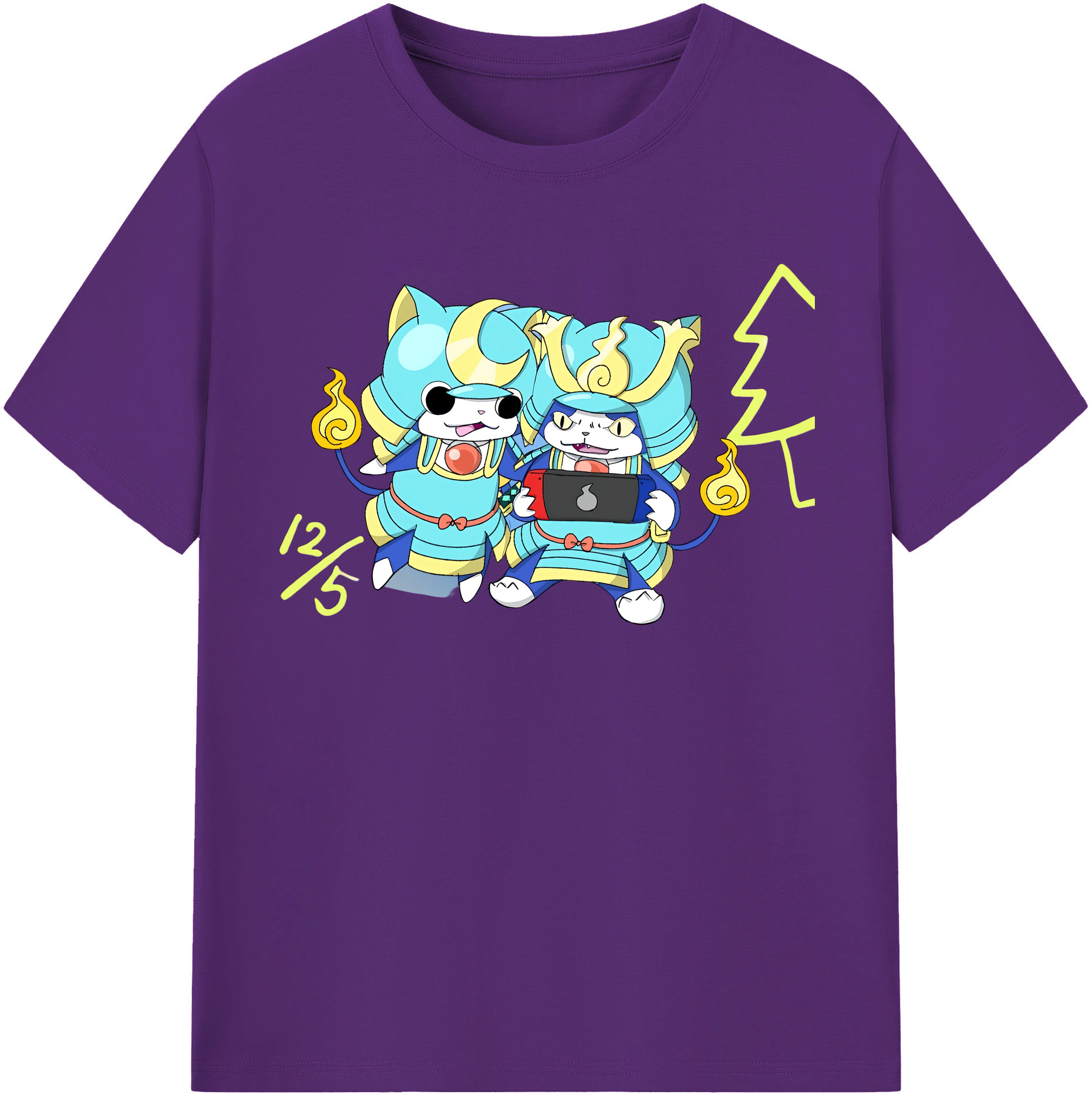 （画像用） 妖怪ウォッチ Yo-kai Watch 綿100％半袖Tシャツ（フロントプリント）