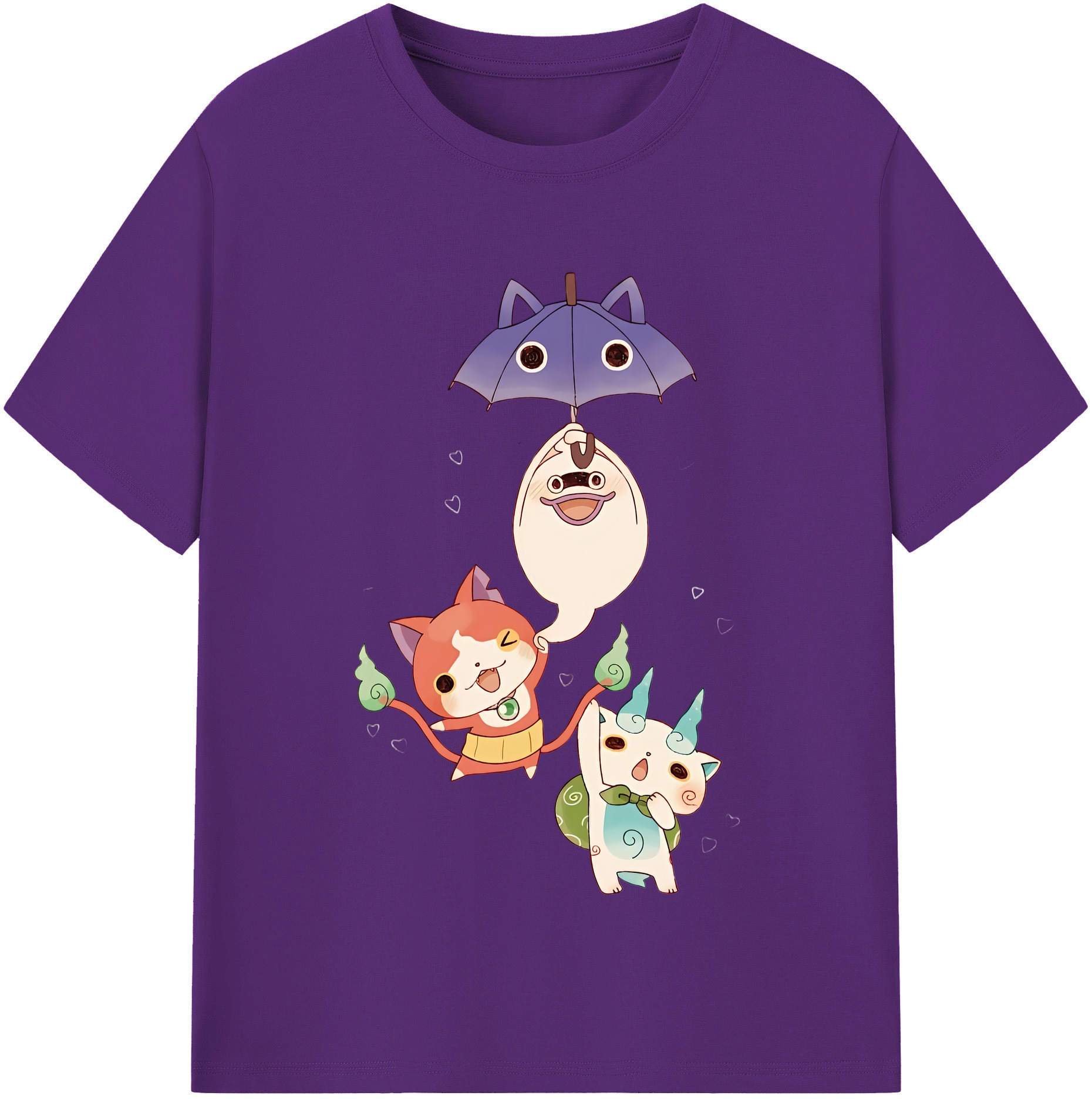 （画像用） 妖怪ウォッチ Yo-kai Watch 綿100％半袖Tシャツ（フロントプリント）