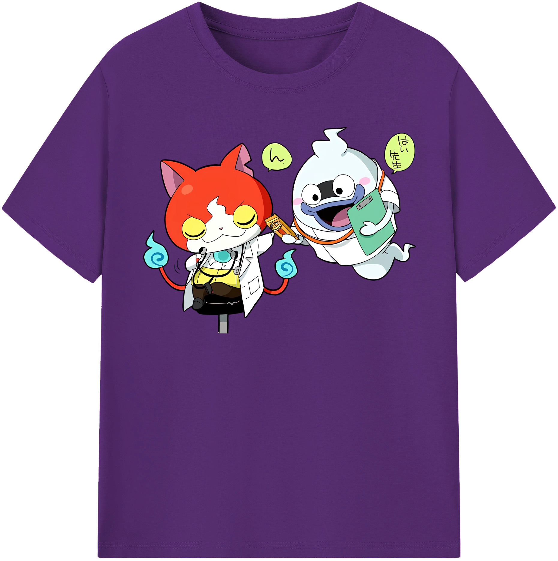 （画像用） 妖怪ウォッチ Yo-kai Watch 綿100％半袖Tシャツ（フロントプリント）