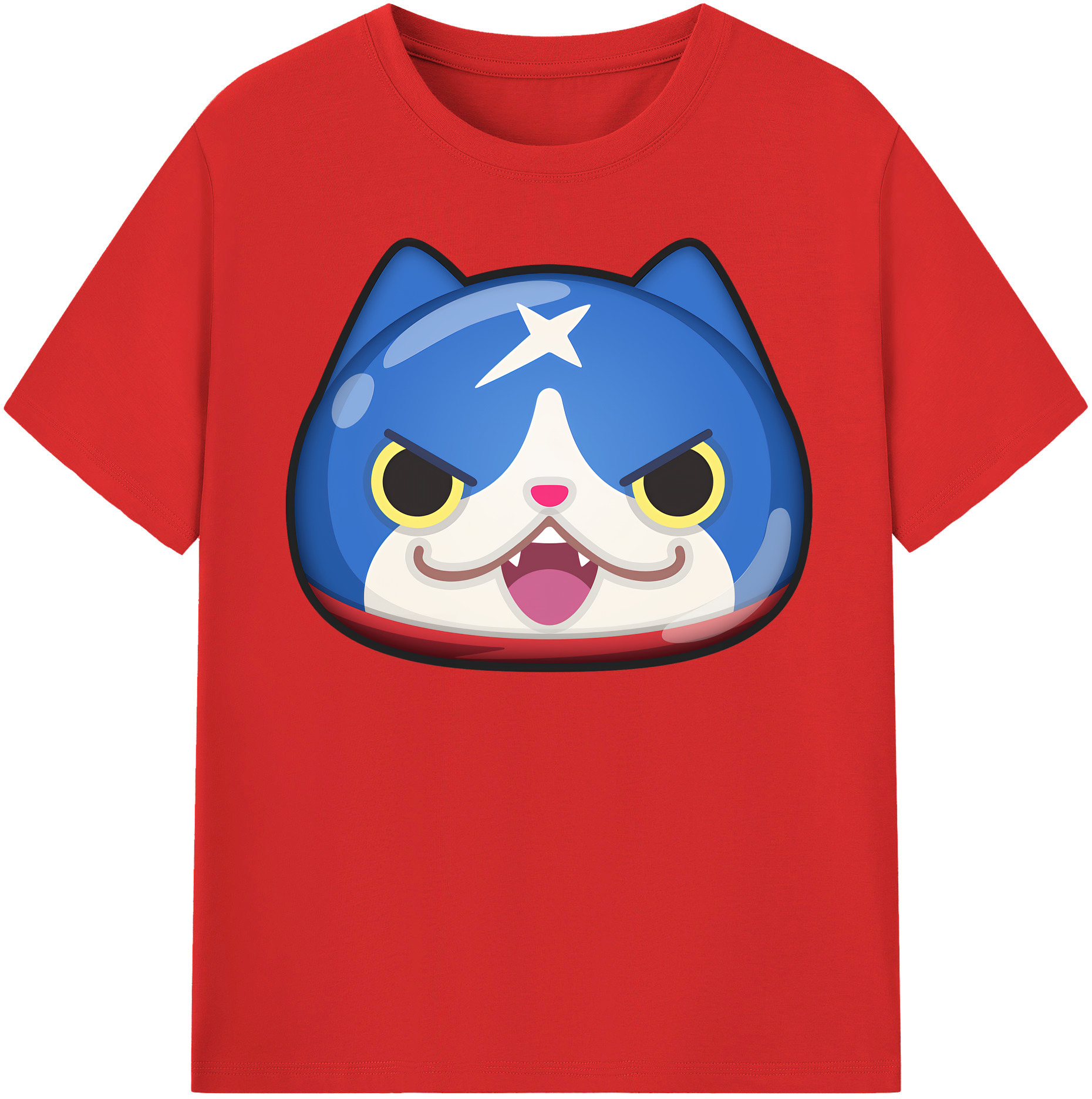 （画像用） 妖怪ウォッチ Yo-kai Watch 綿100％半袖Tシャツ（フロントプリント）