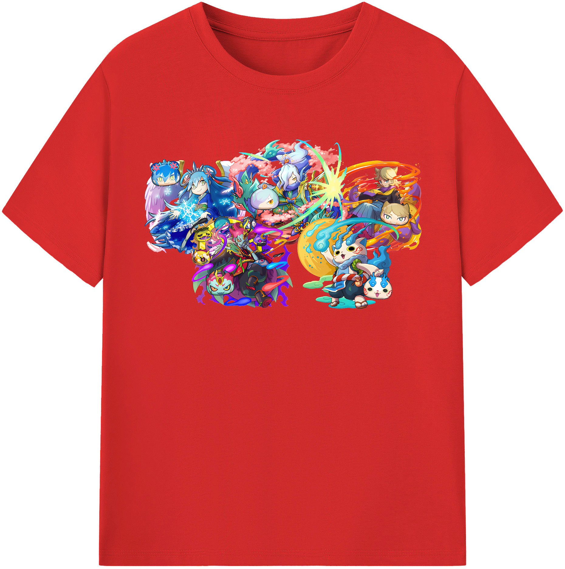 （画像用） 妖怪ウォッチ Yo-kai Watch 綿100％半袖Tシャツ（フロントプリント）