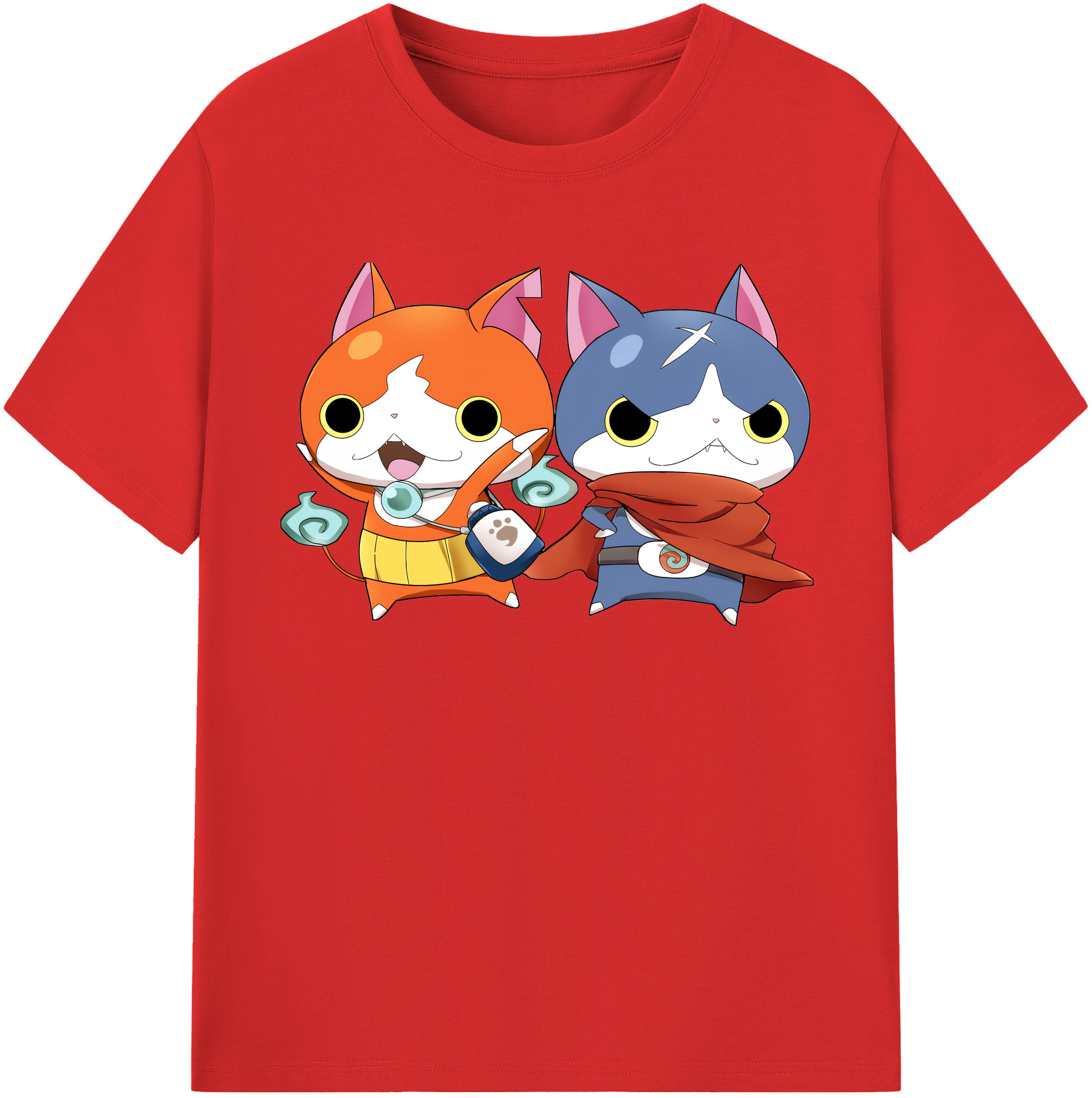 （画像用） 妖怪ウォッチ Yo-kai Watch 綿100％半袖Tシャツ（フロントプリント）