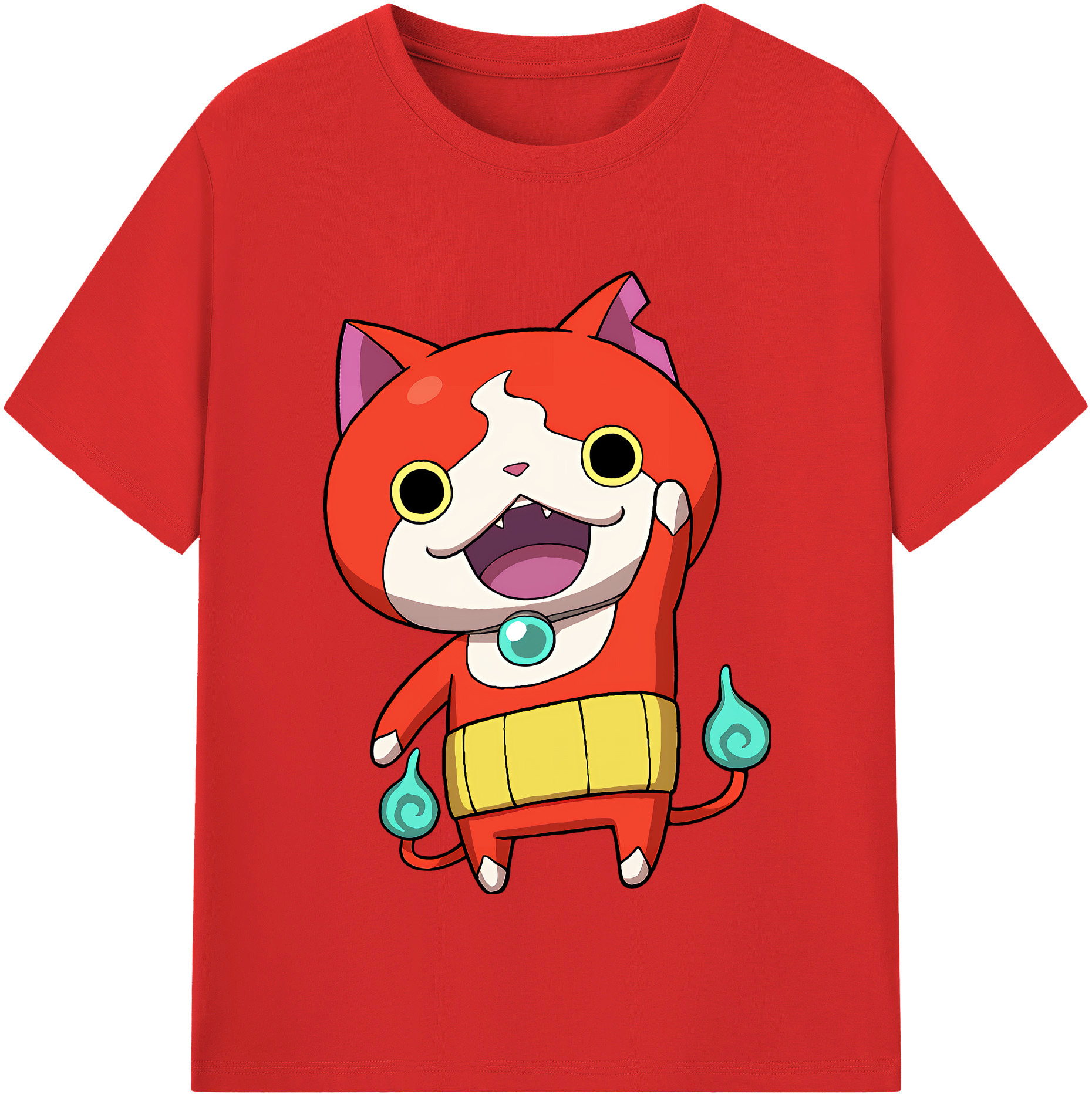 （画像用） 妖怪ウォッチ Yo-kai Watch 綿100％半袖Tシャツ（フロントプリント）