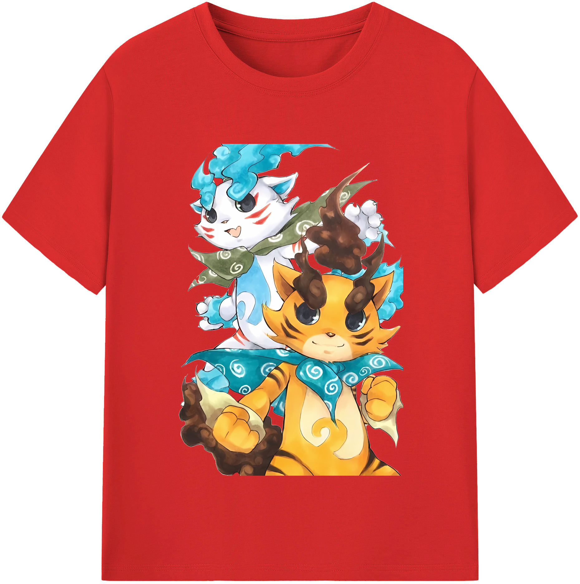 （画像用） 妖怪ウォッチ Yo-kai Watch 綿100％半袖Tシャツ（フロントプリント）
