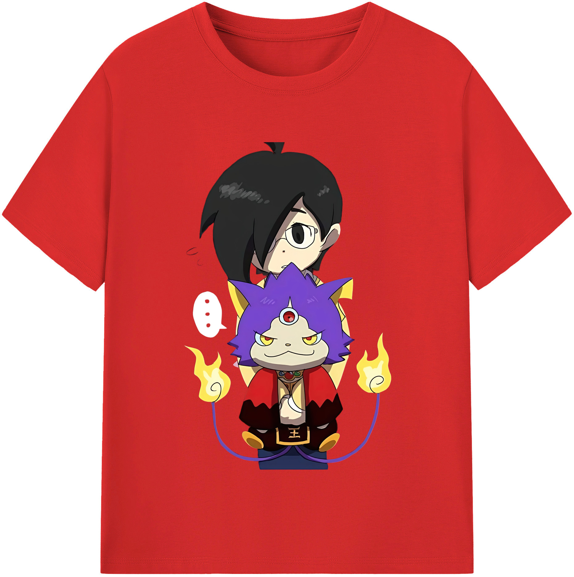 （画像用） 妖怪ウォッチ Yo-kai Watch 綿100％半袖Tシャツ（フロントプリント）