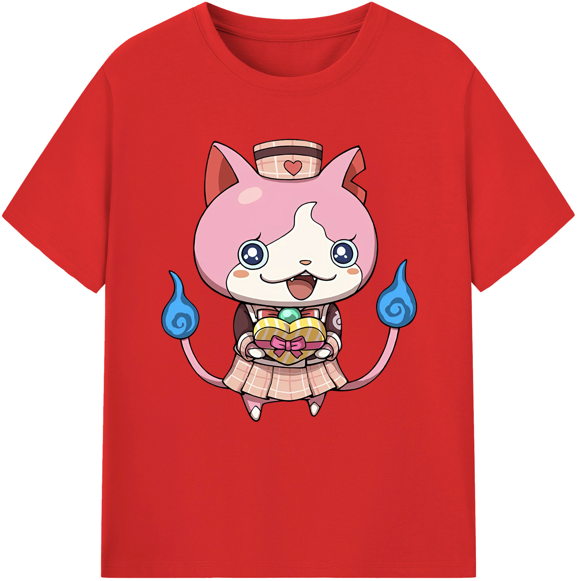 （画像用） 妖怪ウォッチ Yo-kai Watch 綿100％半袖Tシャツ（フロントプリント）
