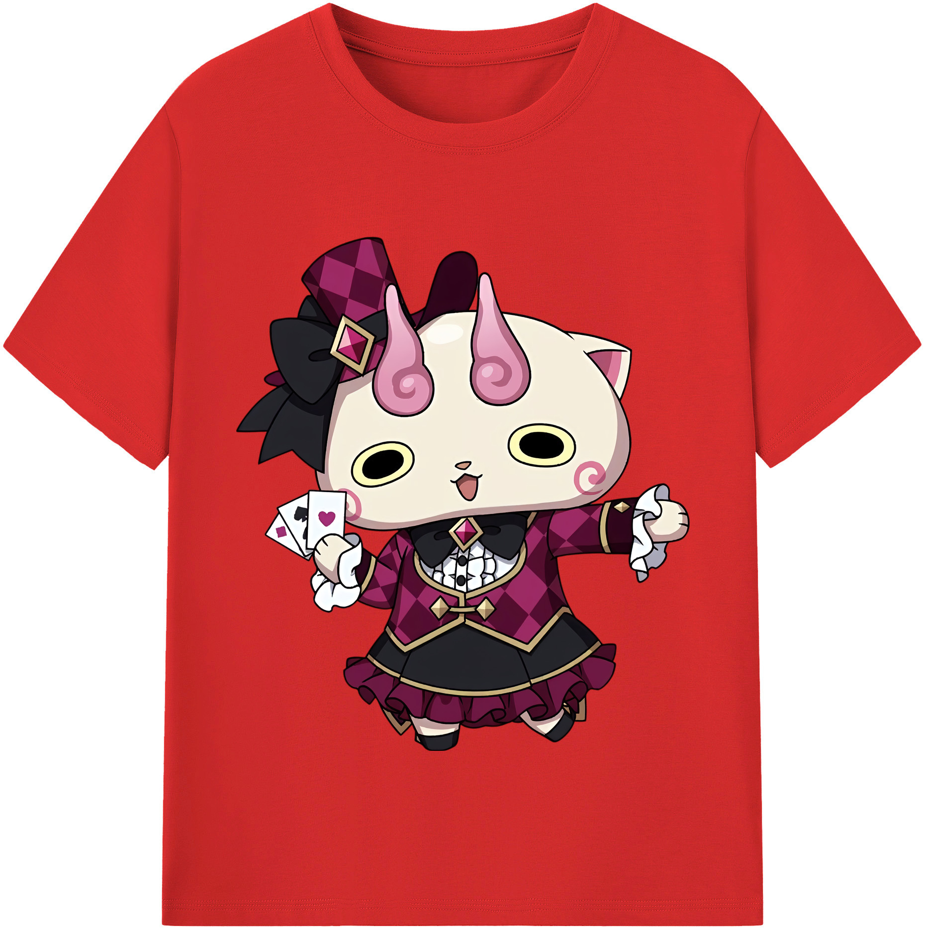 （画像用） 妖怪ウォッチ Yo-kai Watch 綿100％半袖Tシャツ（フロントプリント）