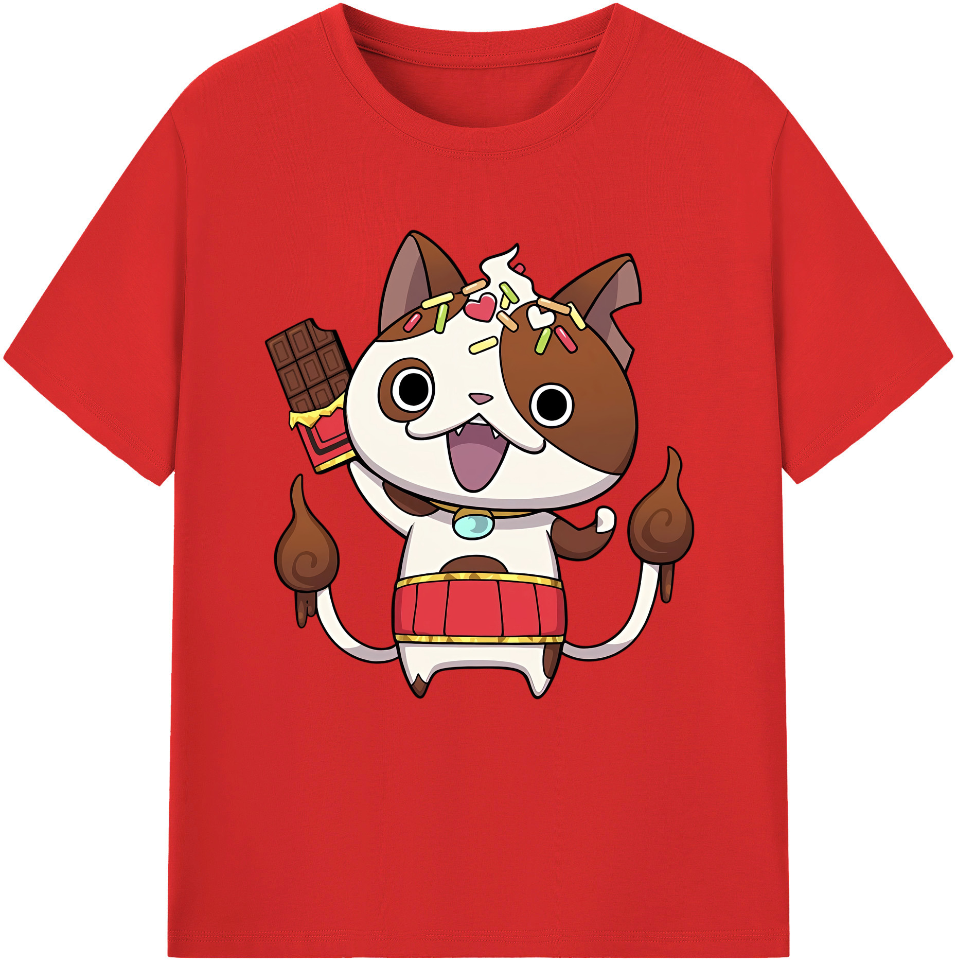 （画像用） 妖怪ウォッチ Yo-kai Watch 綿100％半袖Tシャツ（フロントプリント）
