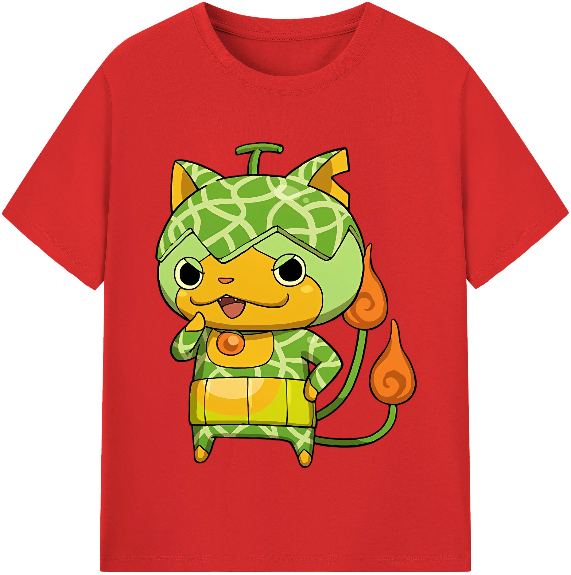 （画像用） 妖怪ウォッチ Yo-kai Watch 綿100％半袖Tシャツ（フロントプリント）