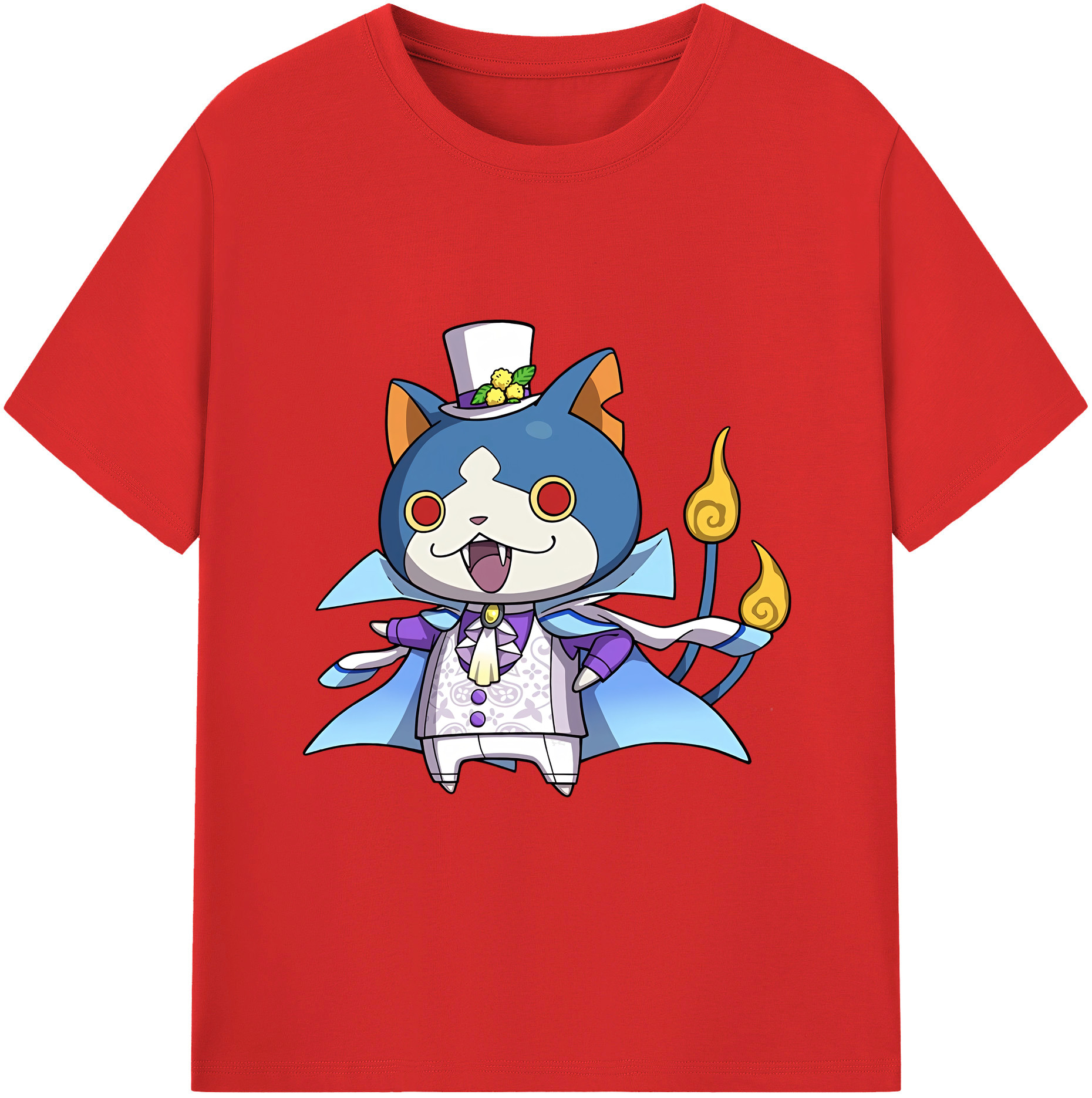 （画像用） 妖怪ウォッチ Yo-kai Watch 綿100％半袖Tシャツ（フロントプリント）