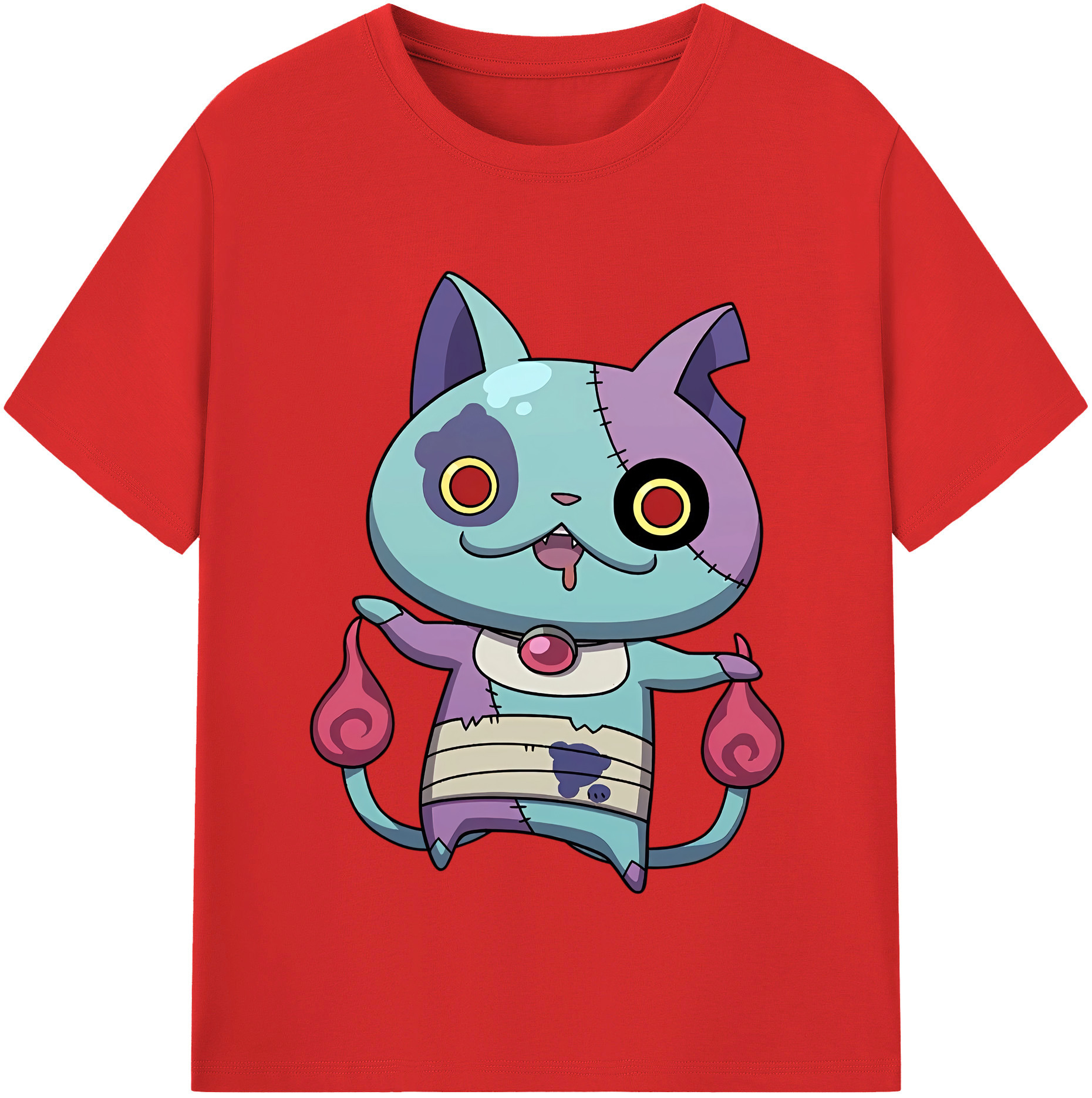 （画像用） 妖怪ウォッチ Yo-kai Watch 綿100％半袖Tシャツ（フロントプリント）