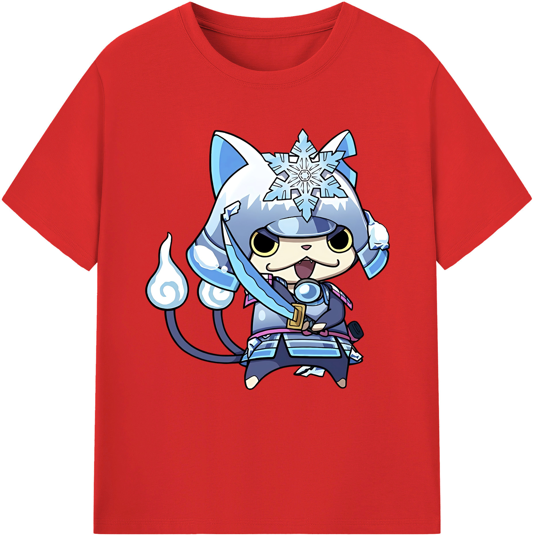 （画像用） 妖怪ウォッチ Yo-kai Watch 綿100％半袖Tシャツ（フロントプリント）