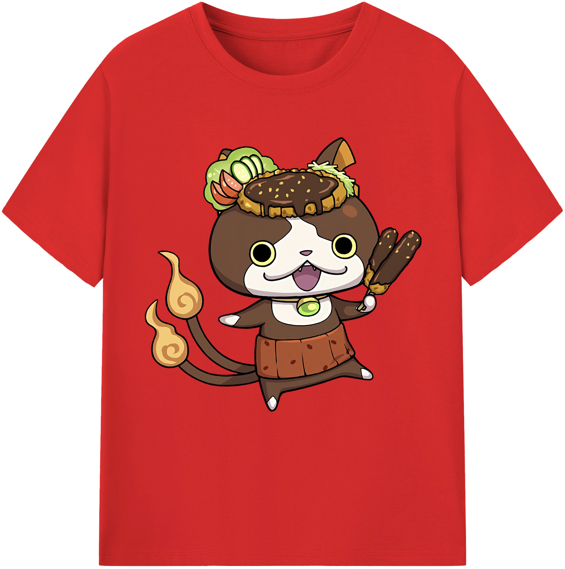 （画像用） 妖怪ウォッチ Yo-kai Watch 綿100％半袖Tシャツ（フロントプリント）