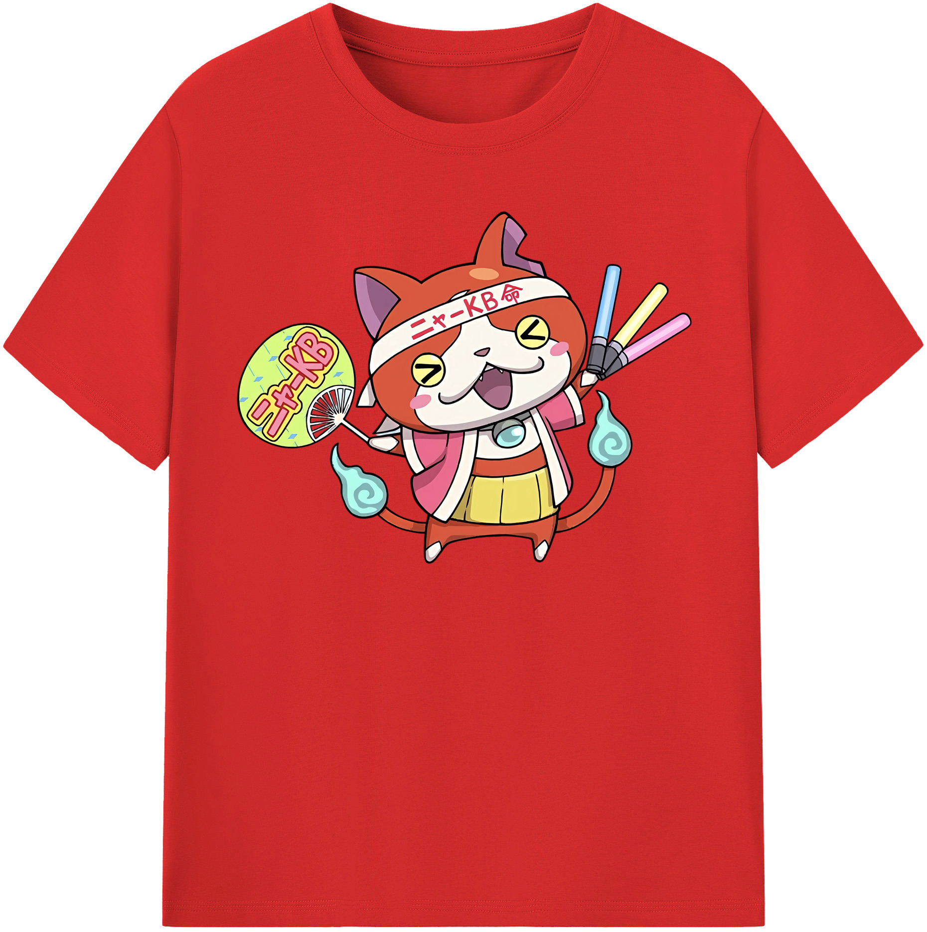 （画像用） 妖怪ウォッチ Yo-kai Watch 綿100％半袖Tシャツ（フロントプリント）