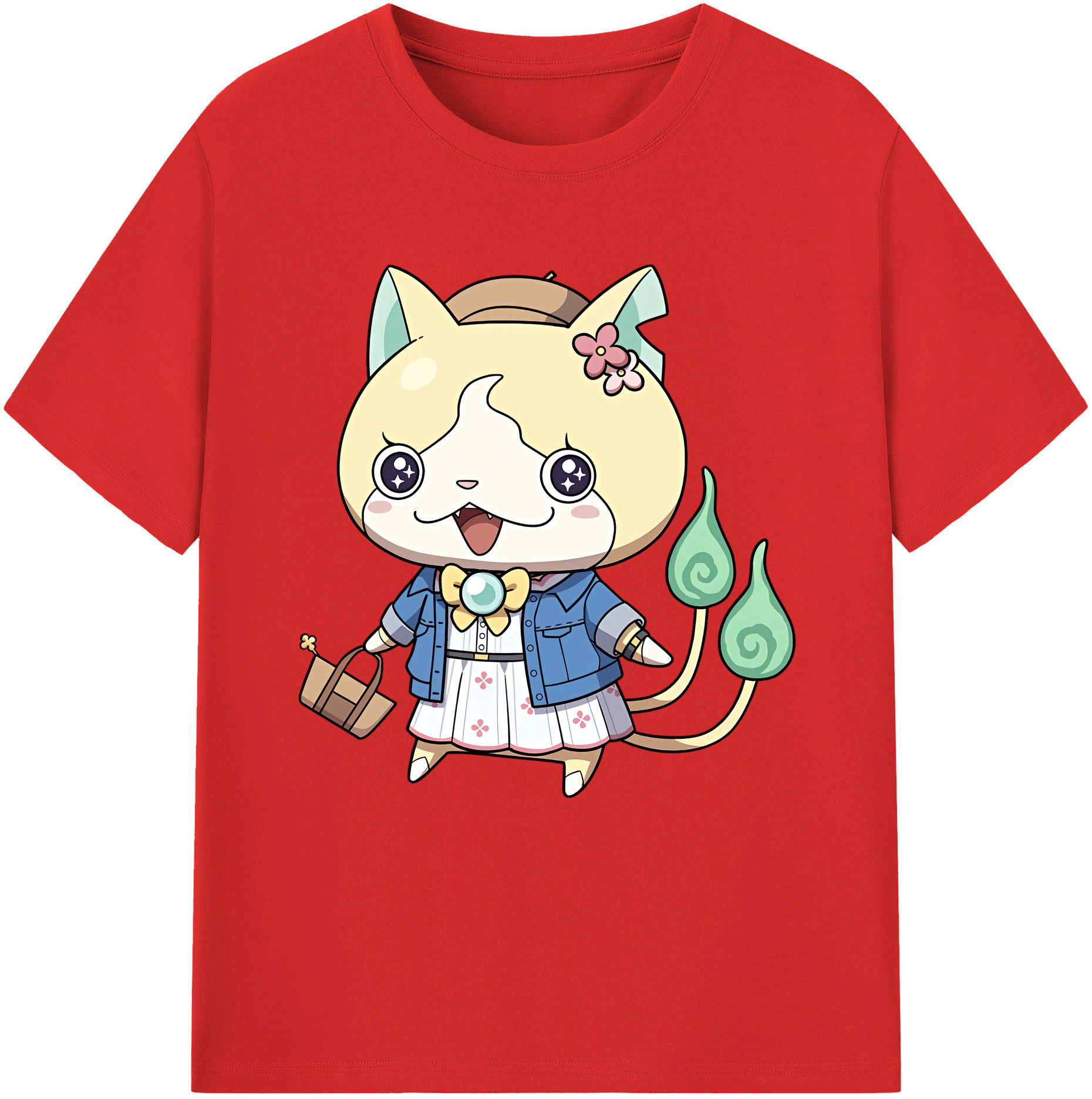 （画像用） 妖怪ウォッチ Yo-kai Watch 綿100％半袖Tシャツ（フロントプリント）