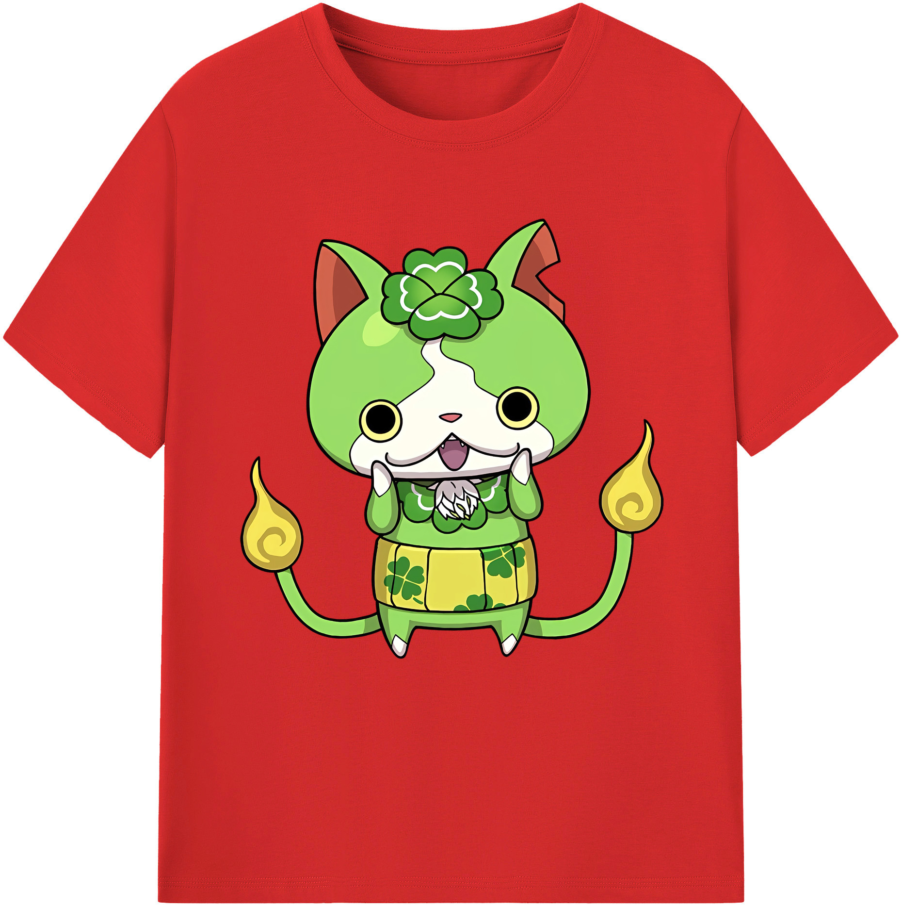 （画像用） 妖怪ウォッチ Yo-kai Watch 綿100％半袖Tシャツ（フロントプリント）