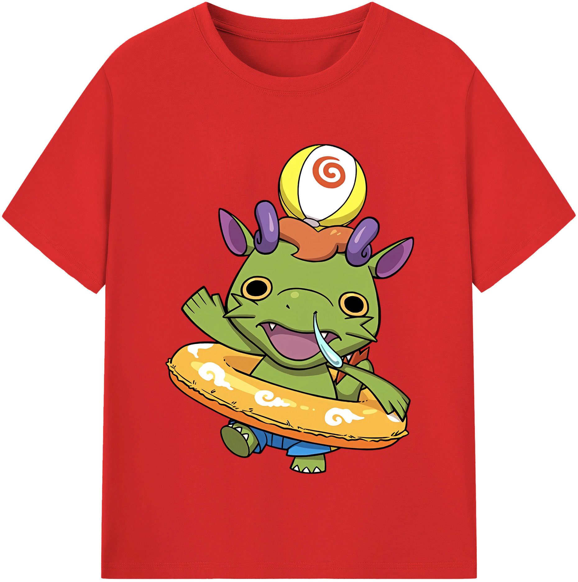 （画像用） 妖怪ウォッチ Yo-kai Watch 綿100％半袖Tシャツ（フロントプリント）