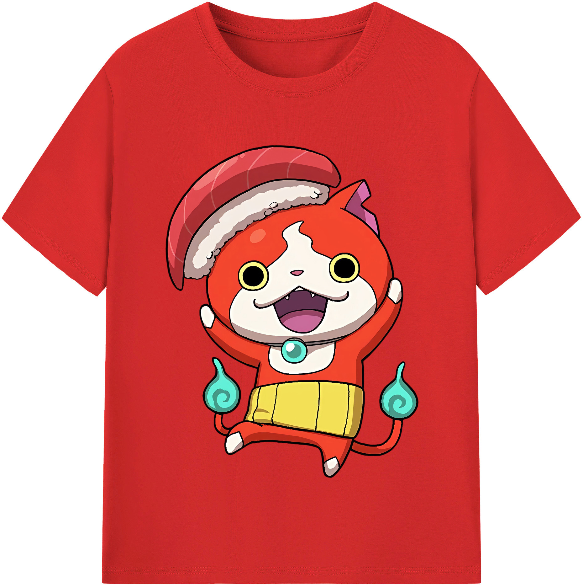 （画像用） 妖怪ウォッチ Yo-kai Watch 綿100％半袖Tシャツ（フロントプリント）