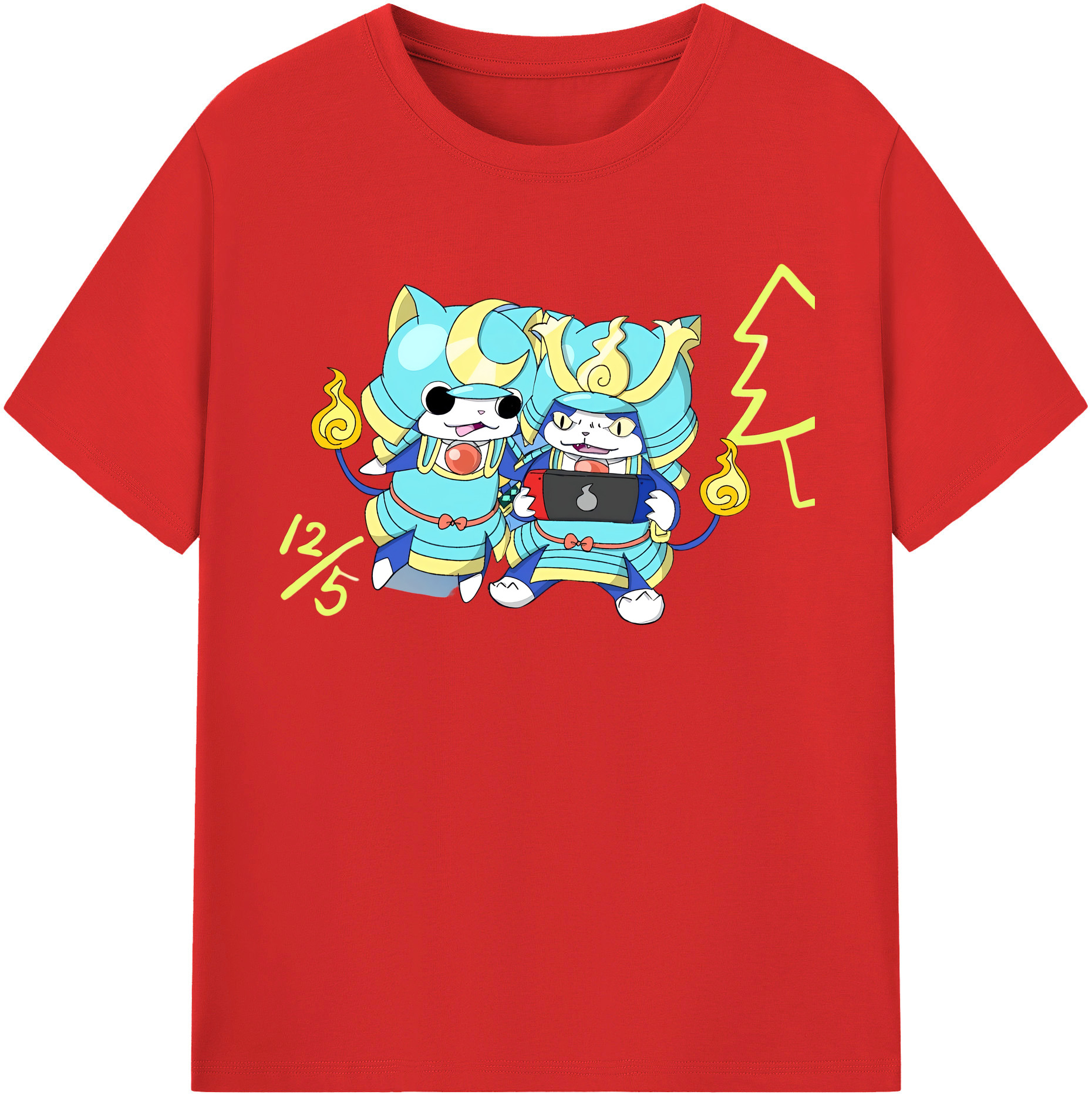 （画像用） 妖怪ウォッチ Yo-kai Watch 綿100％半袖Tシャツ（フロントプリント）