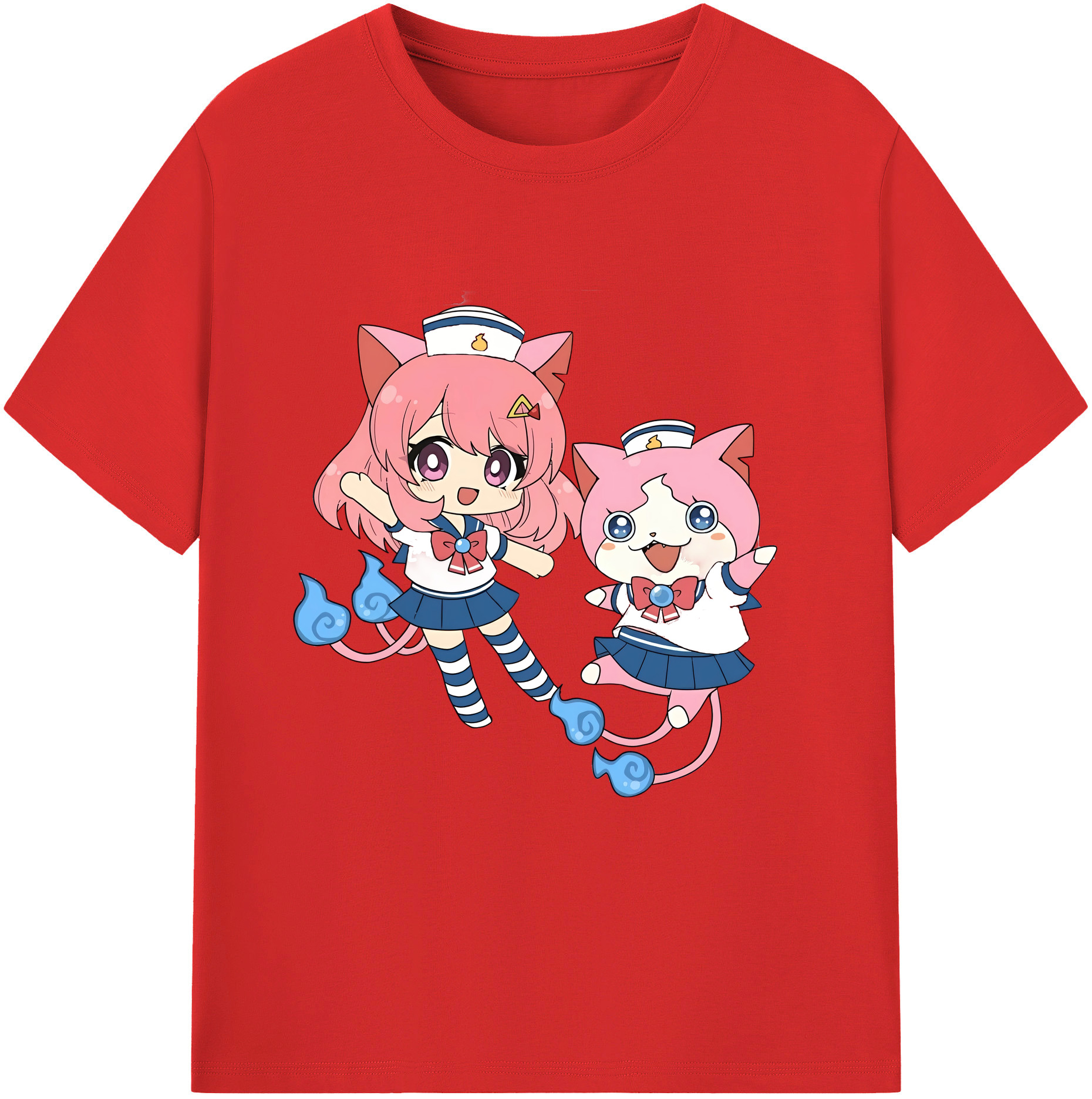 （画像用） 妖怪ウォッチ Yo-kai Watch 綿100％半袖Tシャツ（フロントプリント）