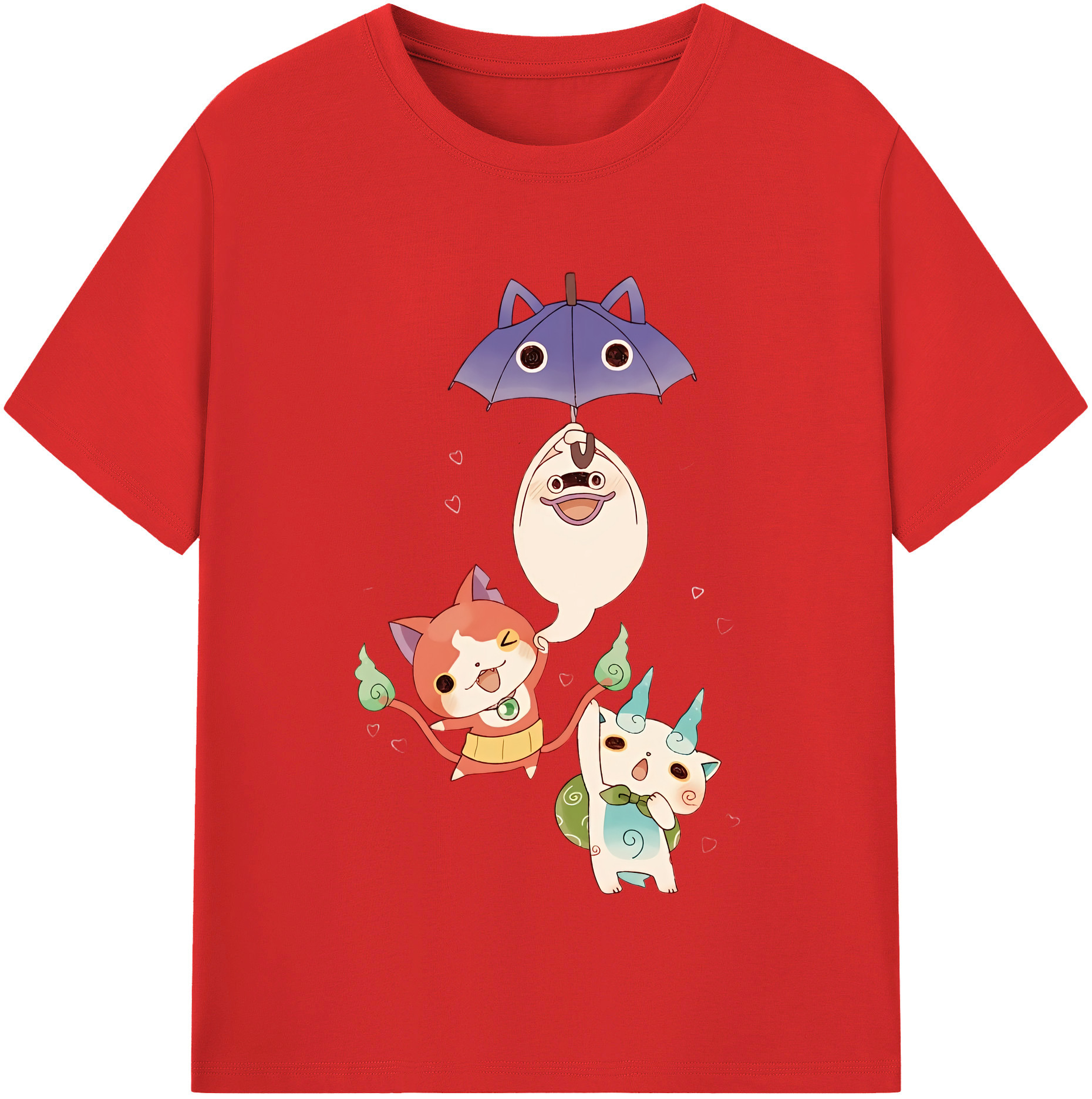 （画像用） 妖怪ウォッチ Yo-kai Watch 綿100％半袖Tシャツ（フロントプリント）