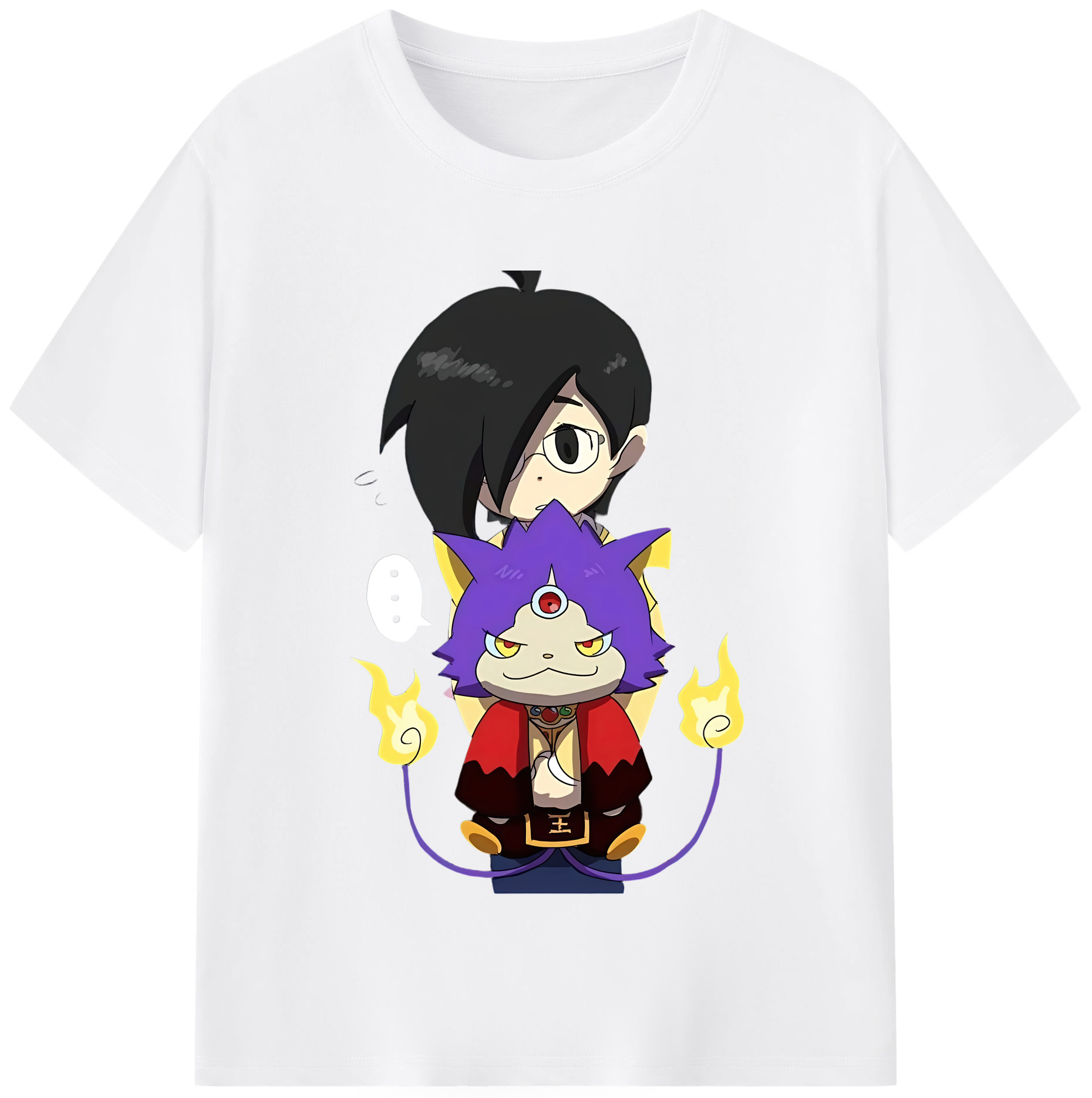 （画像用） 妖怪ウォッチ Yo-kai Watch 綿100％半袖Tシャツ（フロントプリント）