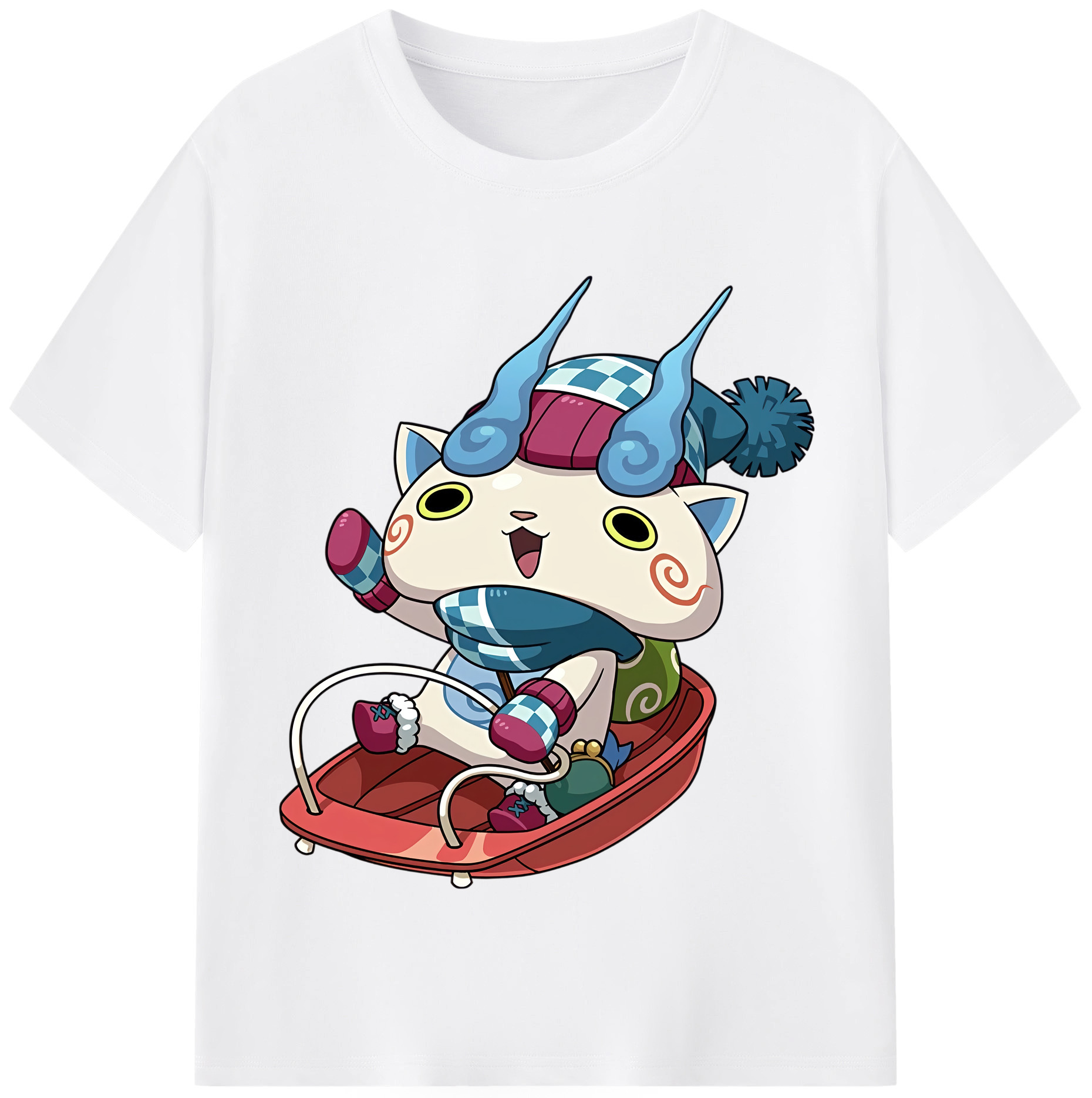 （画像用） 妖怪ウォッチ Yo-kai Watch 綿100％半袖Tシャツ（フロントプリント）
