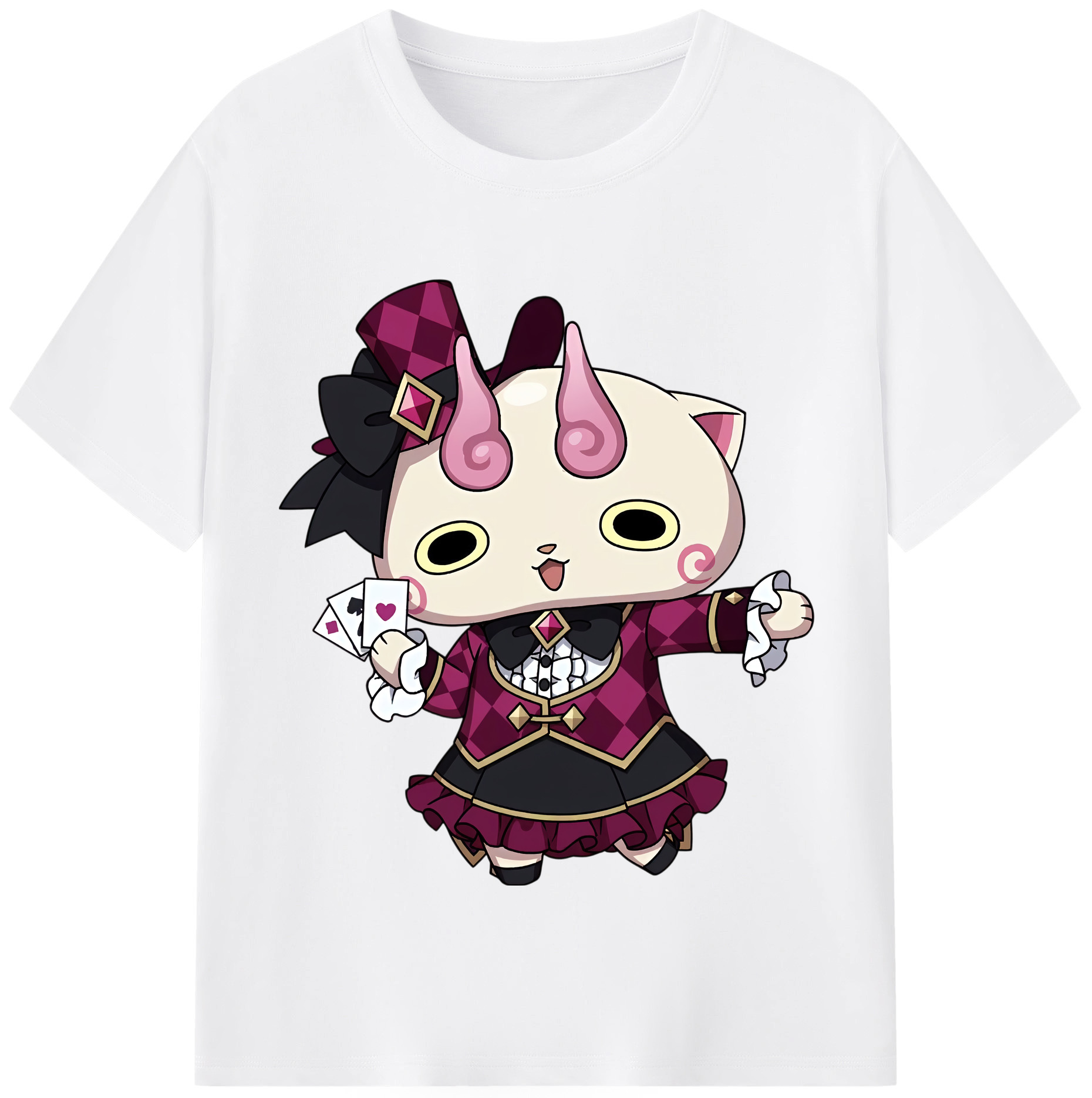 （画像用） 妖怪ウォッチ Yo-kai Watch 綿100％半袖Tシャツ（フロントプリント）