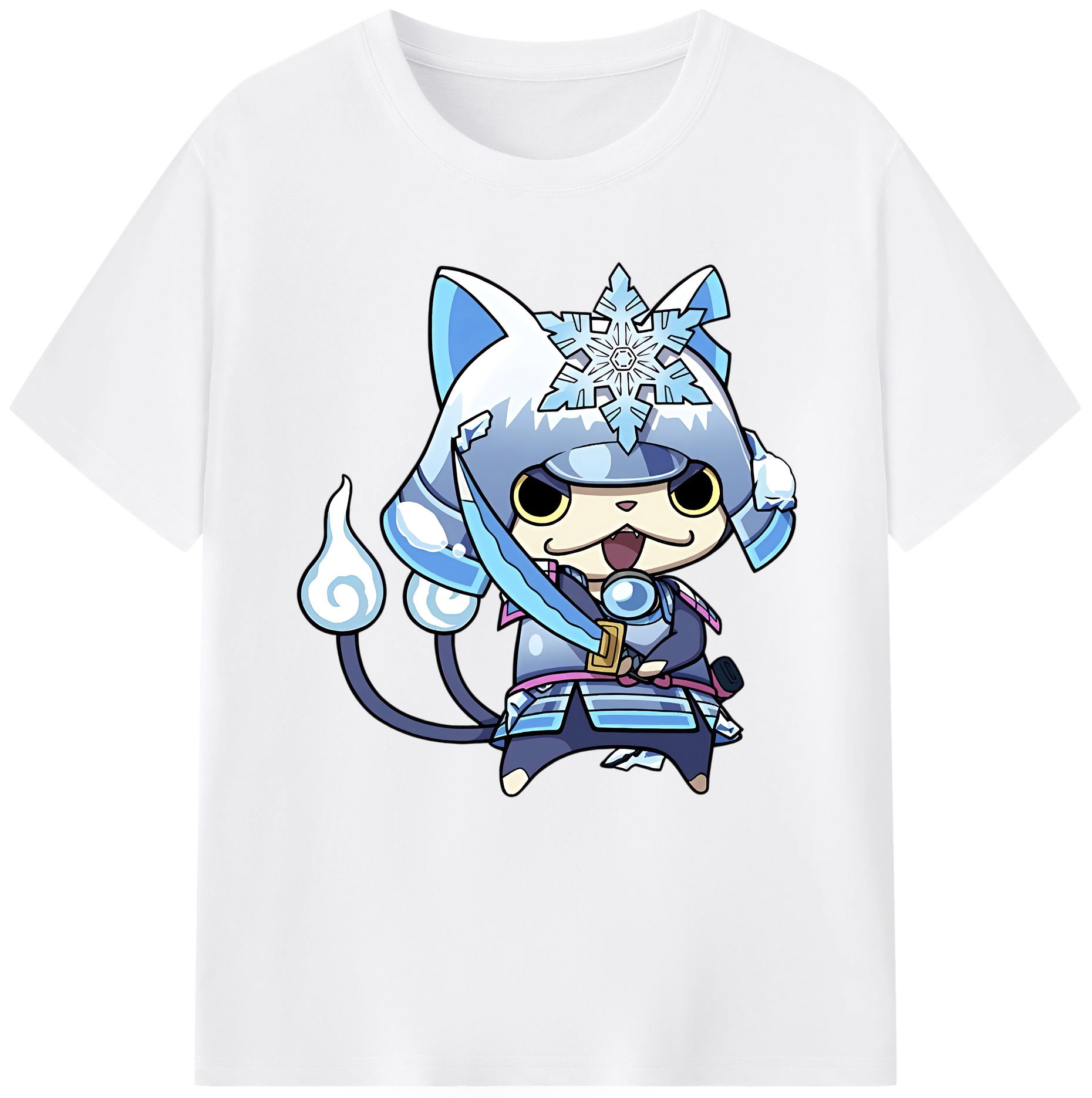 （画像用） 妖怪ウォッチ Yo-kai Watch 綿100％半袖Tシャツ（フロントプリント）