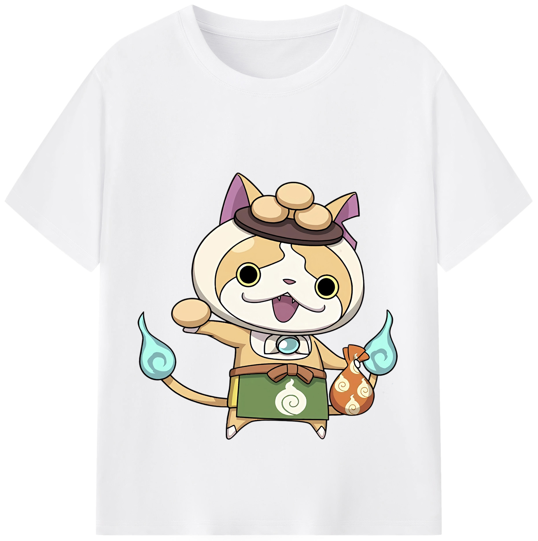 （画像用） 妖怪ウォッチ Yo-kai Watch 綿100％半袖Tシャツ（フロントプリント）