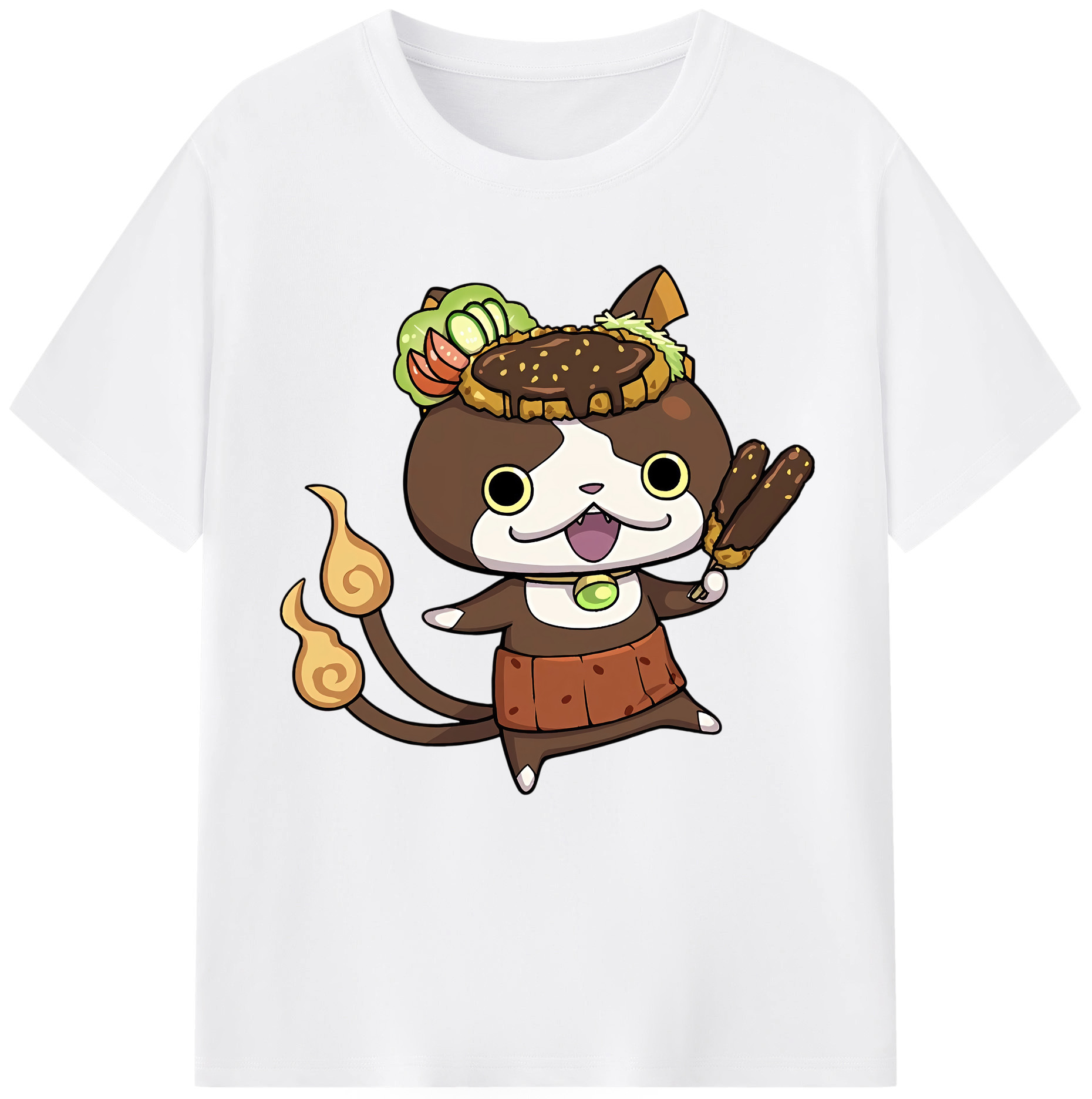 （画像用） 妖怪ウォッチ Yo-kai Watch 綿100％半袖Tシャツ（フロントプリント）