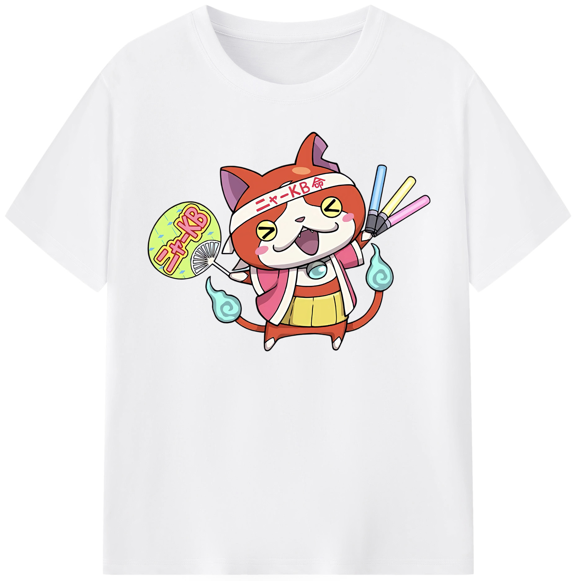（画像用） 妖怪ウォッチ Yo-kai Watch 綿100％半袖Tシャツ（フロントプリント）