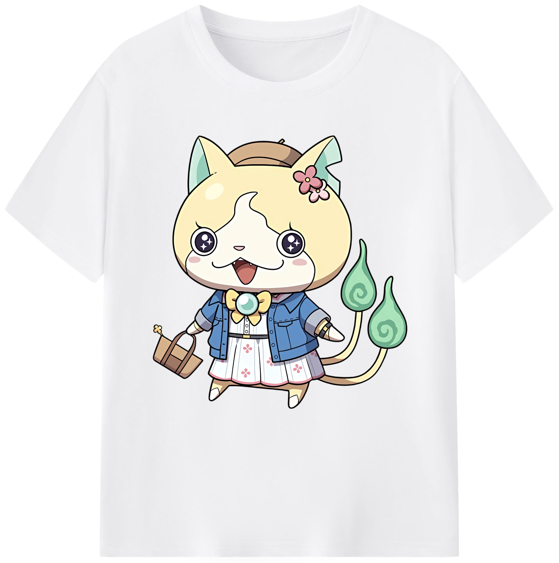 （画像用） 妖怪ウォッチ Yo-kai Watch 綿100％半袖Tシャツ（フロントプリント）