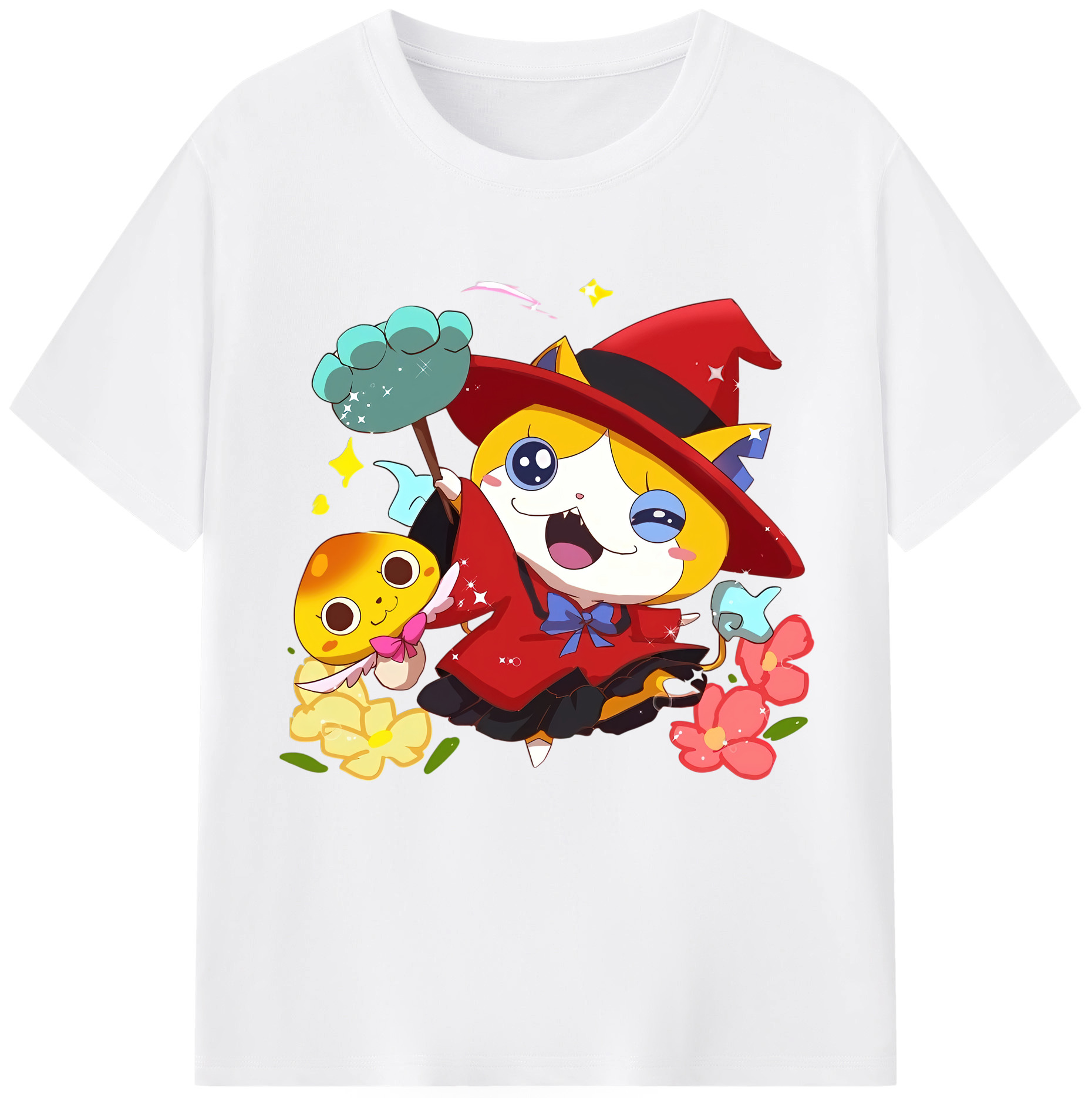 （画像用） 妖怪ウォッチ Yo-kai Watch 綿100％半袖Tシャツ（フロントプリント）