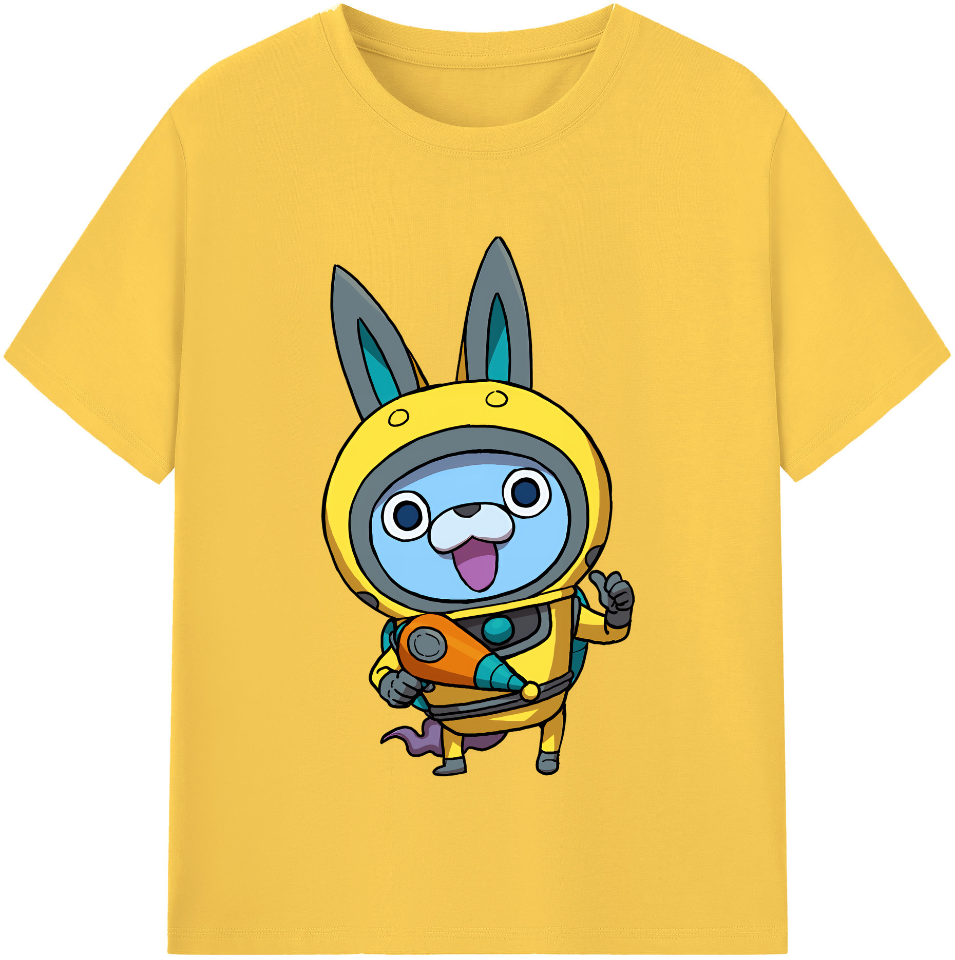 （画像用） 妖怪ウォッチ Yo-kai Watch 綿100％半袖Tシャツ（フロントプリント）