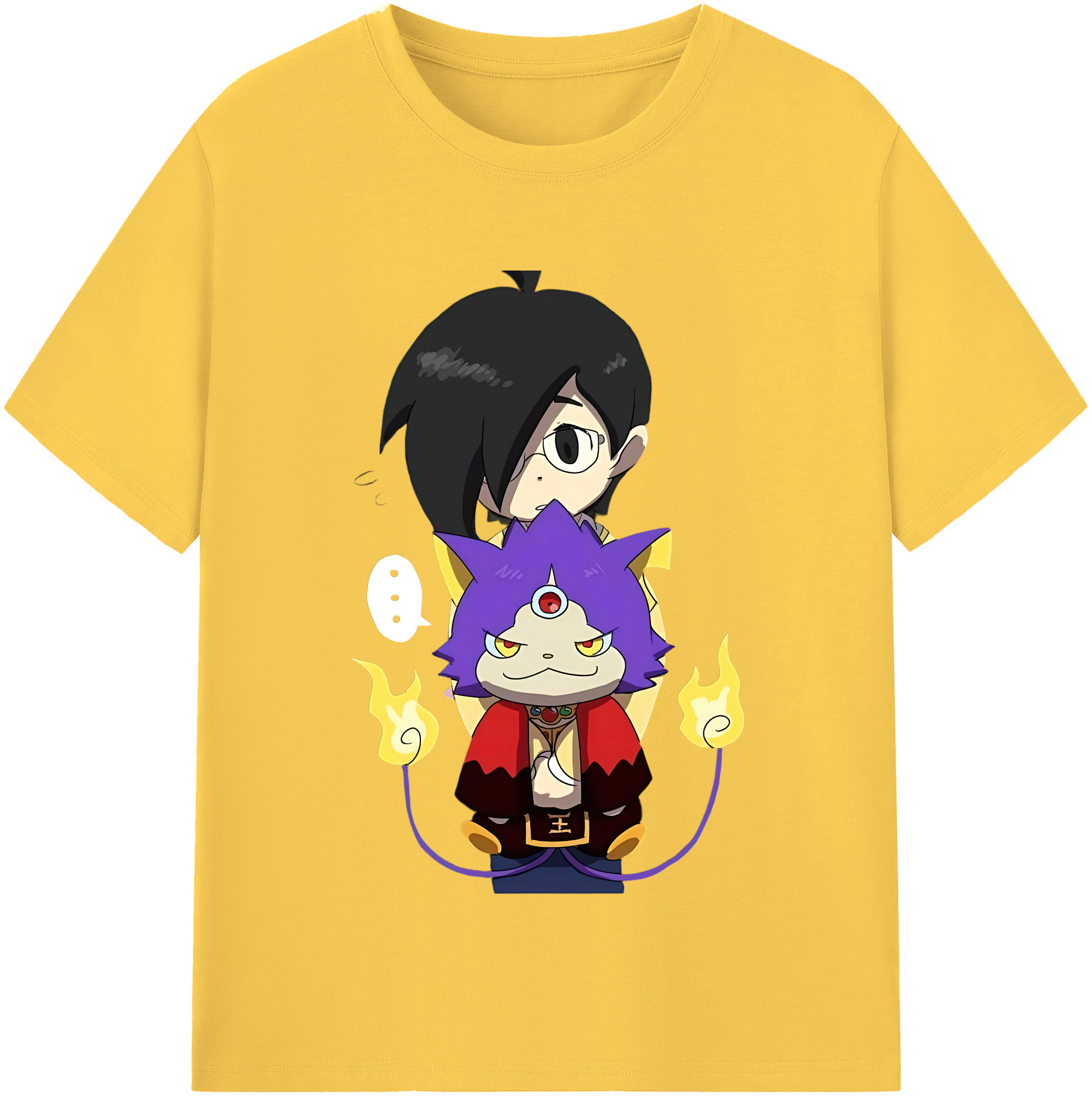 （画像用） 妖怪ウォッチ Yo-kai Watch 綿100％半袖Tシャツ（フロントプリント）