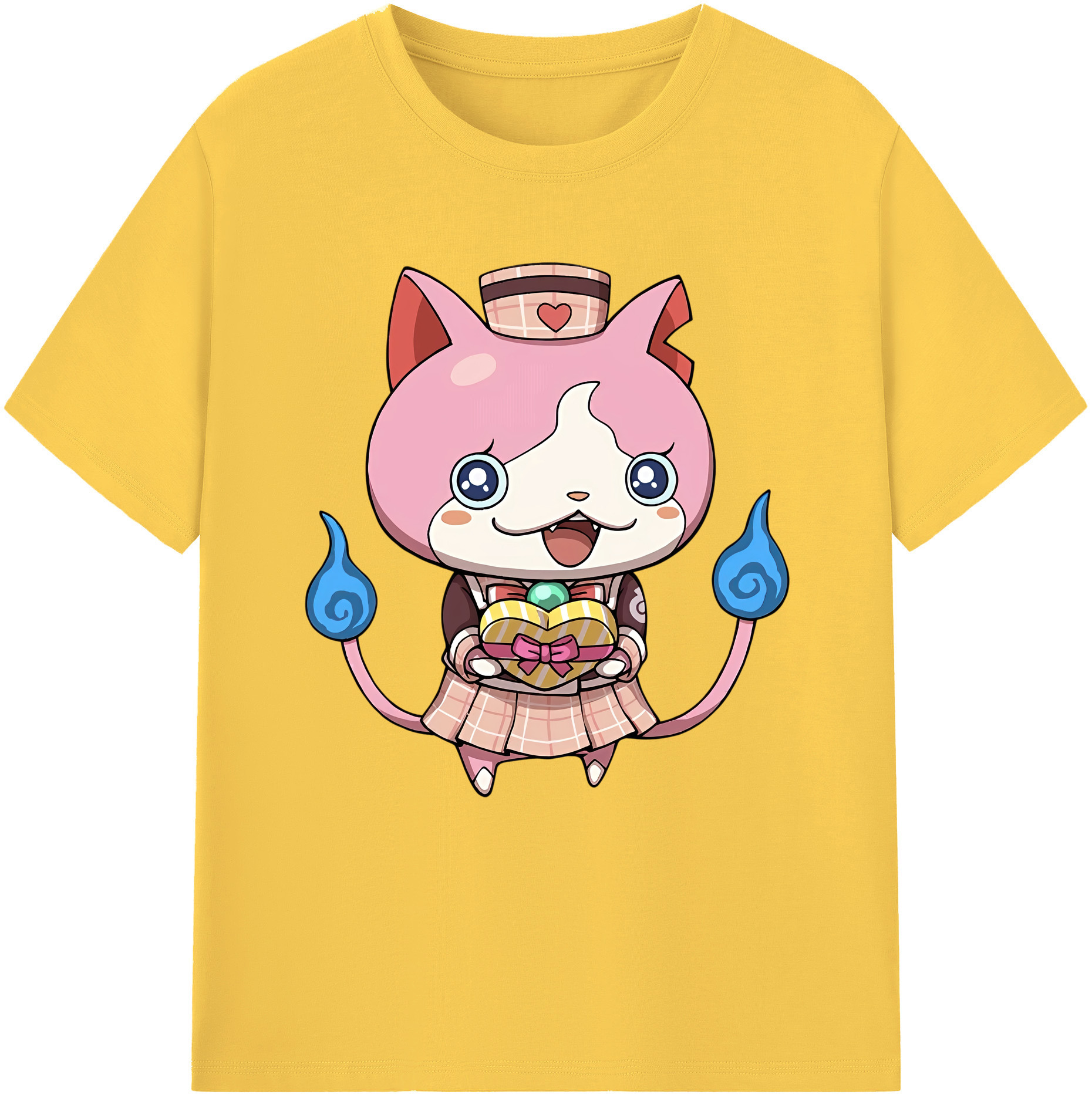 （画像用） 妖怪ウォッチ Yo-kai Watch 綿100％半袖Tシャツ（フロントプリント）
