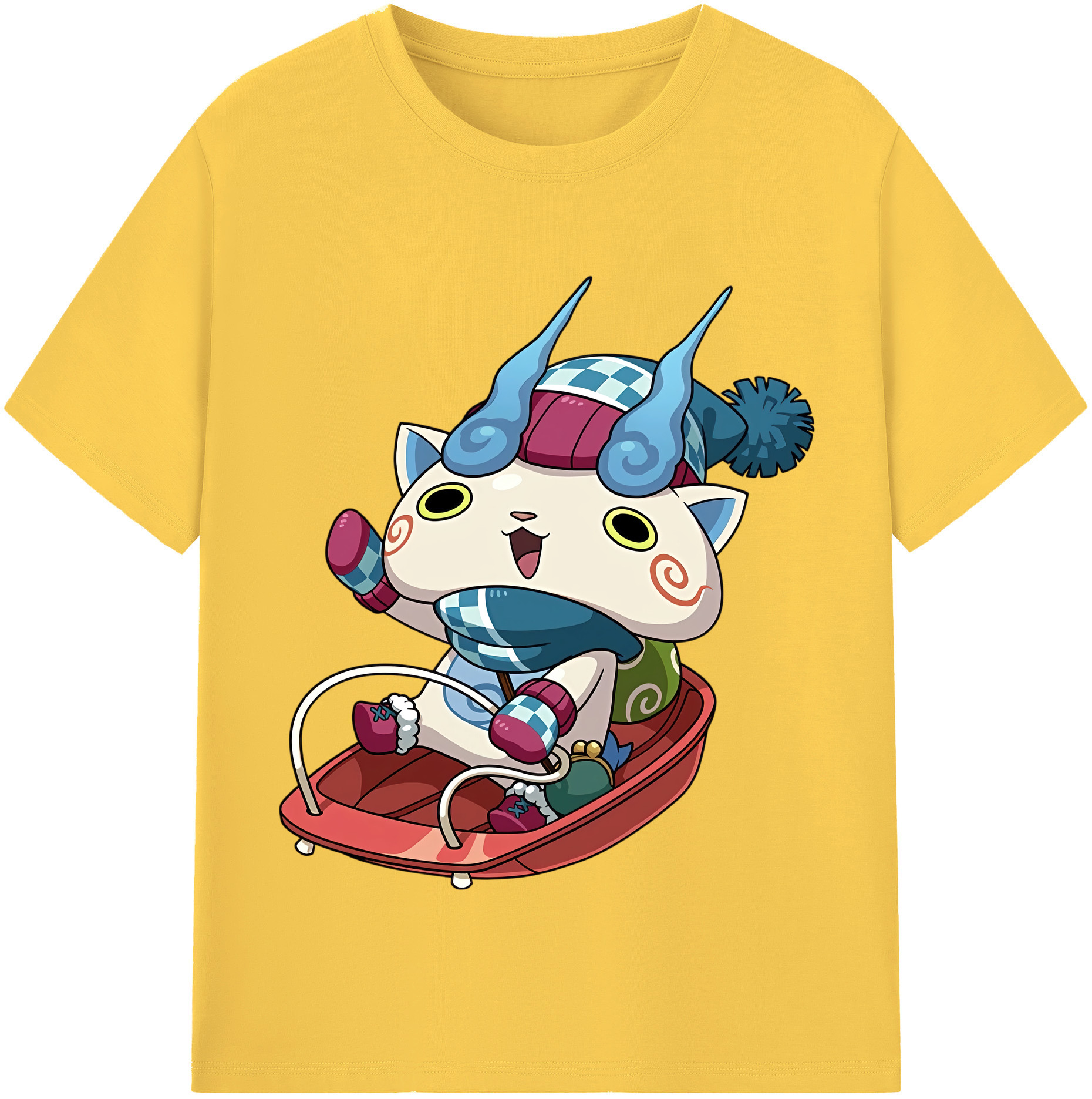 （画像用） 妖怪ウォッチ Yo-kai Watch 綿100％半袖Tシャツ（フロントプリント）