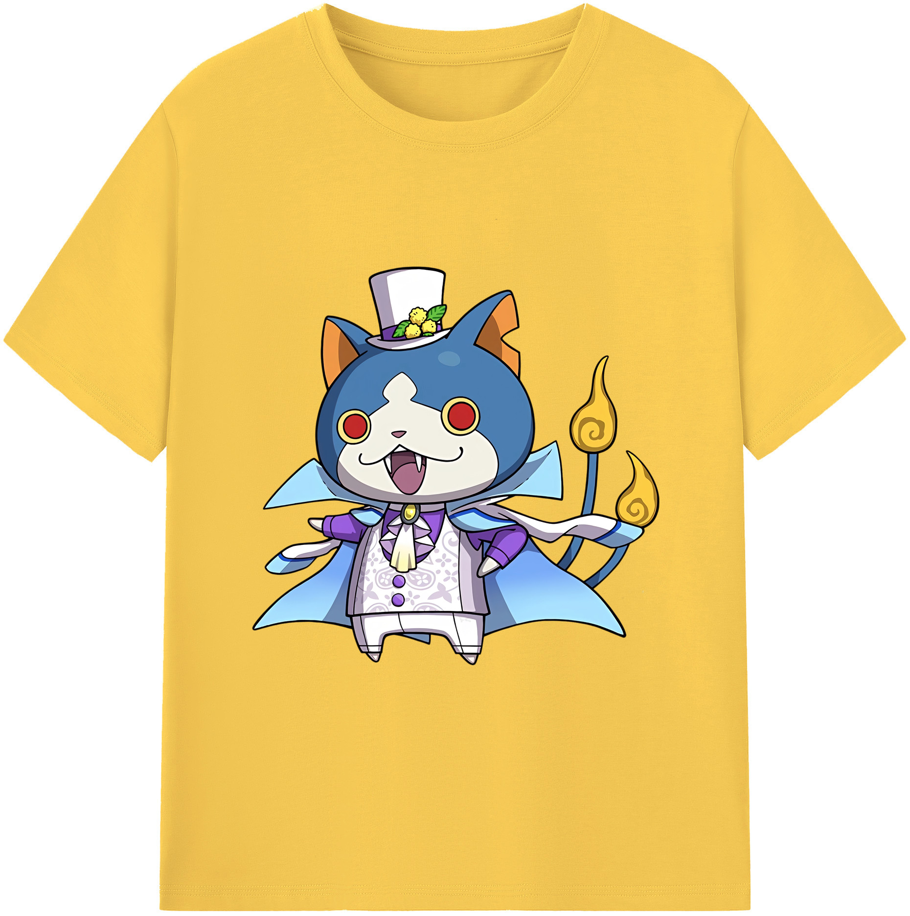 （画像用） 妖怪ウォッチ Yo-kai Watch 綿100％半袖Tシャツ（フロントプリント）