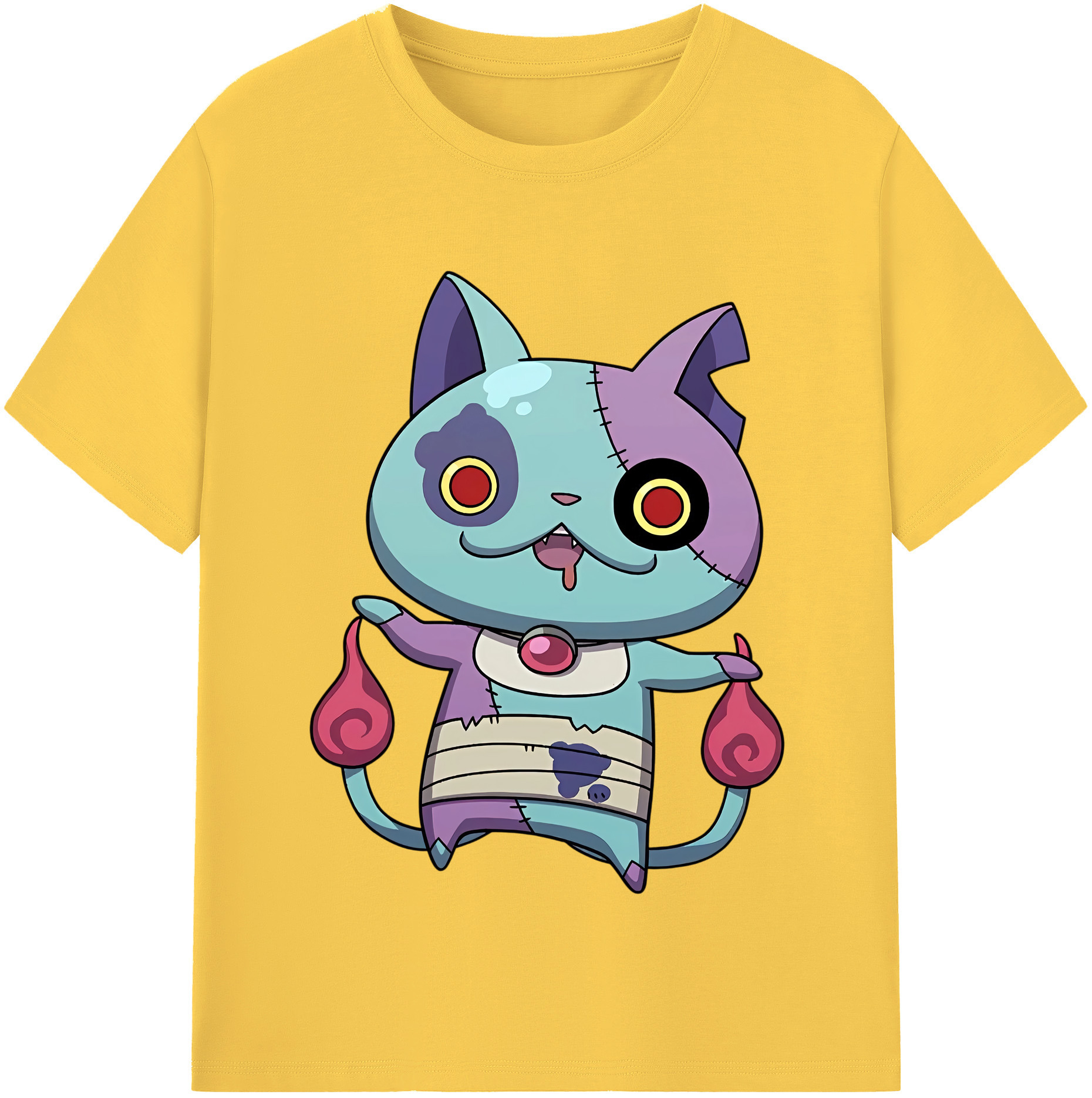 （画像用） 妖怪ウォッチ Yo-kai Watch 綿100％半袖Tシャツ（フロントプリント）