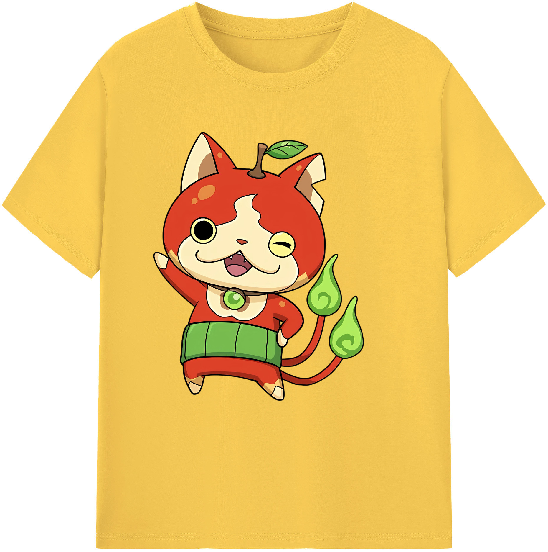 （画像用） 妖怪ウォッチ Yo-kai Watch 綿100％半袖Tシャツ（フロントプリント）