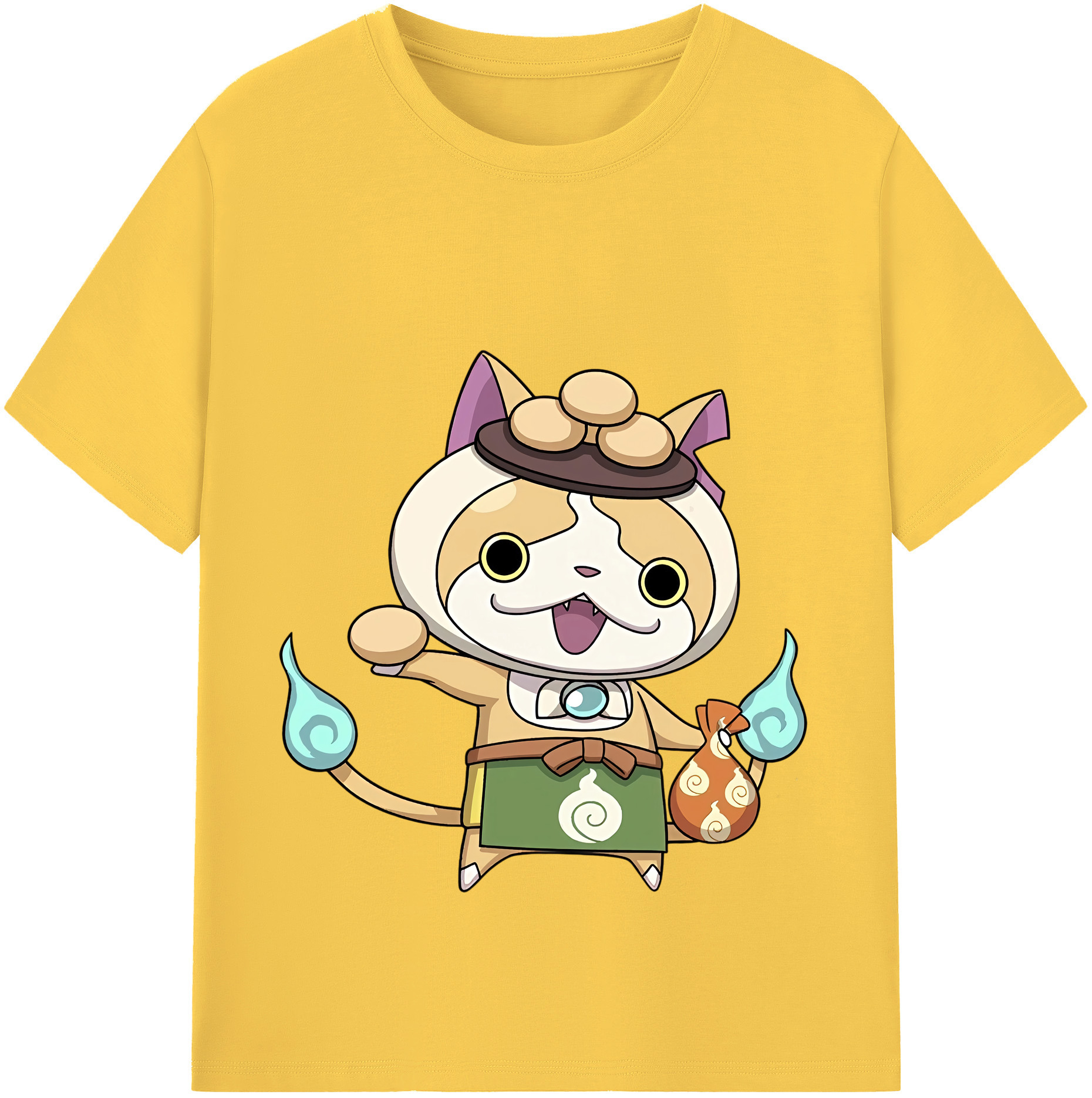 （画像用） 妖怪ウォッチ Yo-kai Watch 綿100％半袖Tシャツ（フロントプリント）