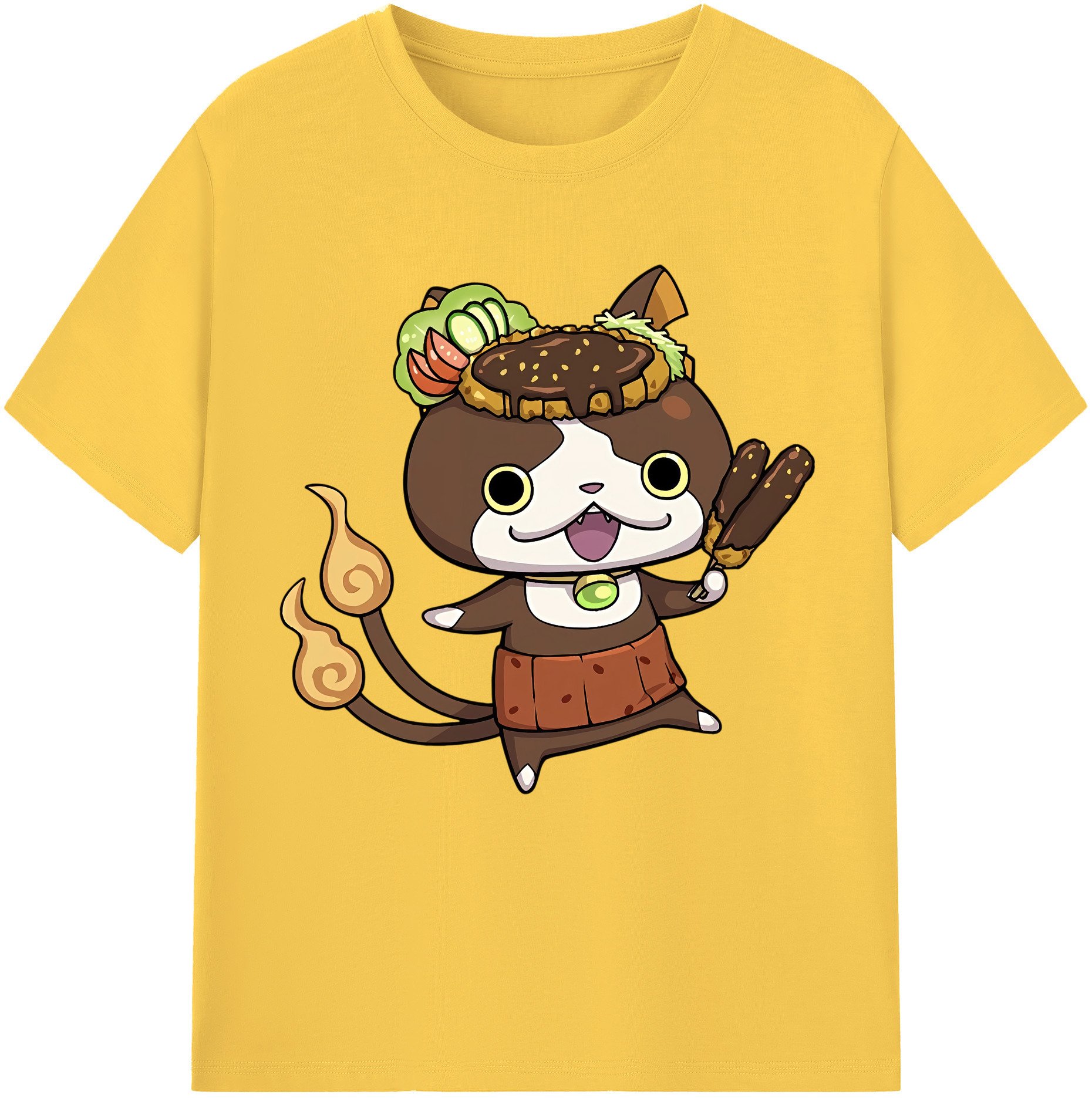 （画像用） 妖怪ウォッチ Yo-kai Watch 綿100％半袖Tシャツ（フロントプリント）