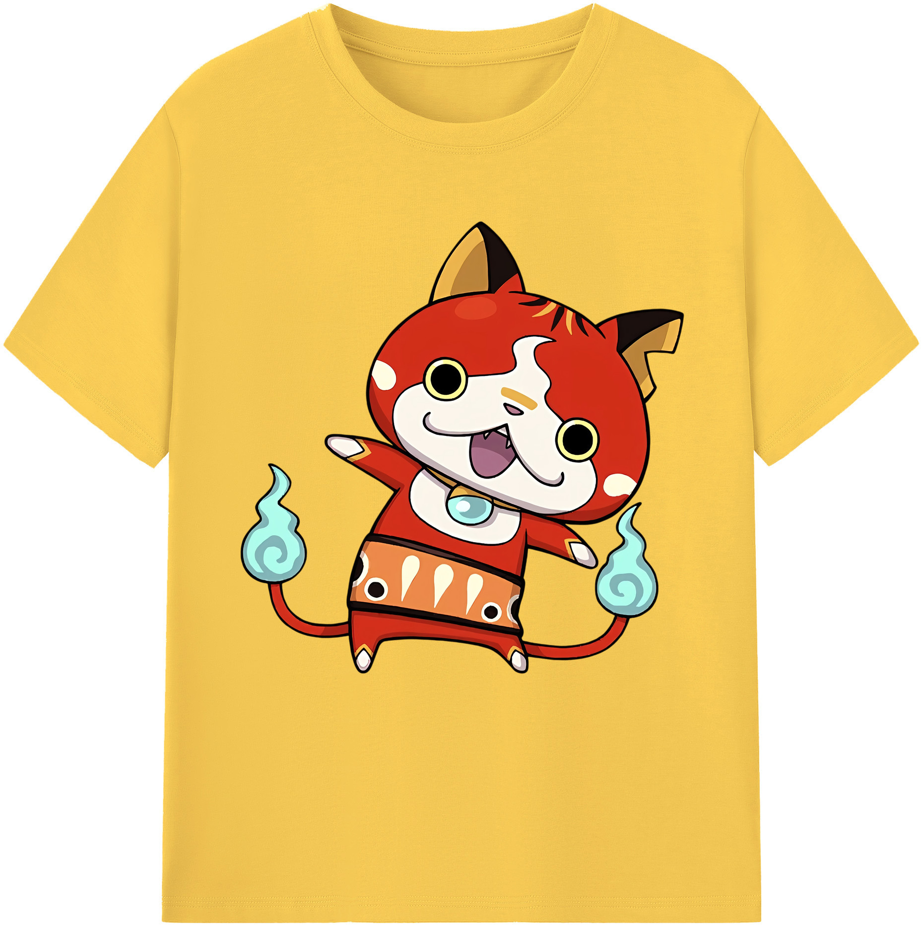 （画像用） 妖怪ウォッチ Yo-kai Watch 綿100％半袖Tシャツ（フロントプリント）